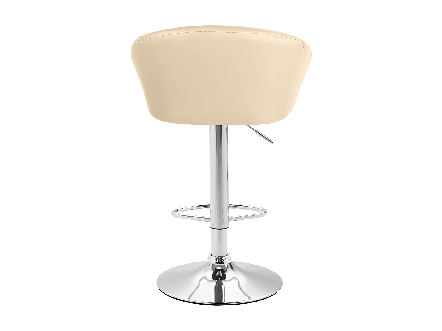 Lot de 2 tabourets métal crème 55 x 51 x 86 cm 10_0004348