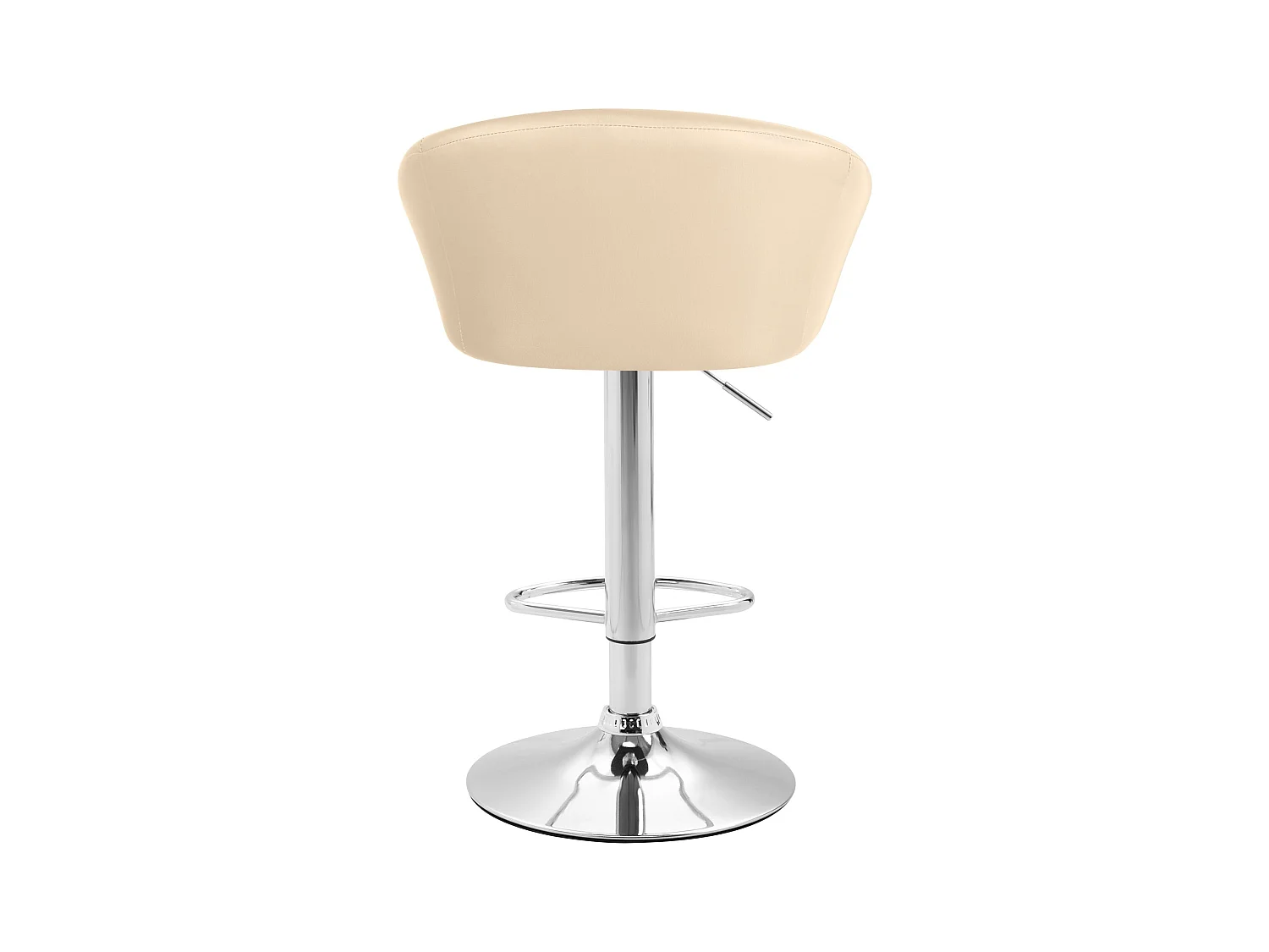 Lot de 2 tabourets métal crème 55 x 51 x 86 cm 10_0004348