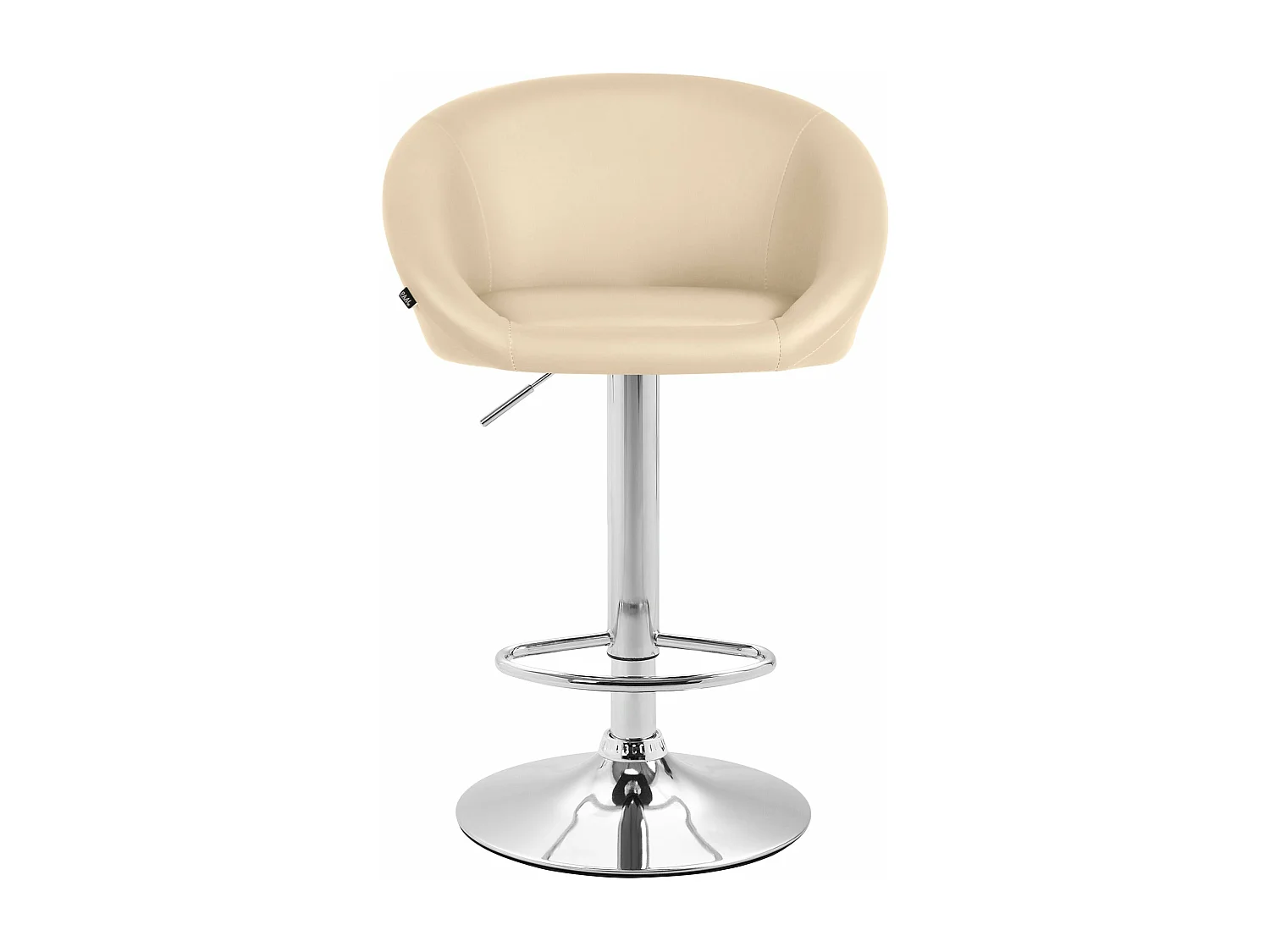 Lot de 2 tabourets métal crème 55 x 51 x 86 cm 10_0004348