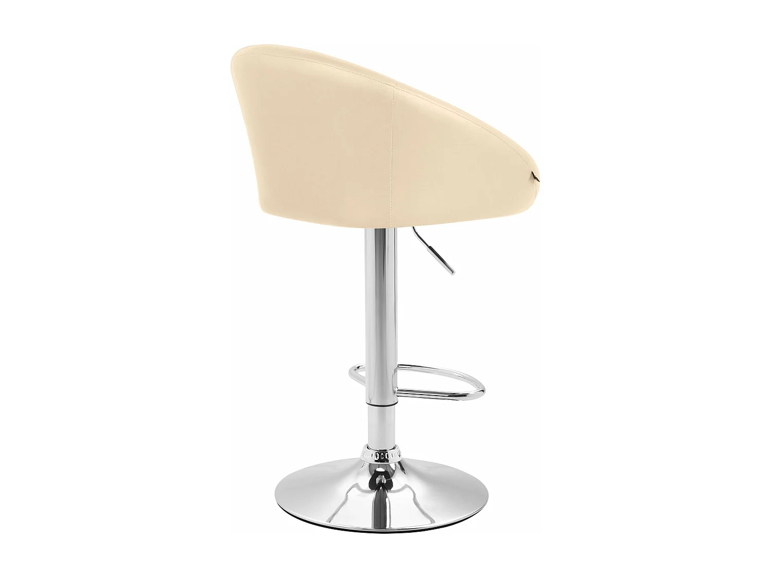 Lot de 2 tabourets métal crème 55 x 51 x 86 cm 10_0004348