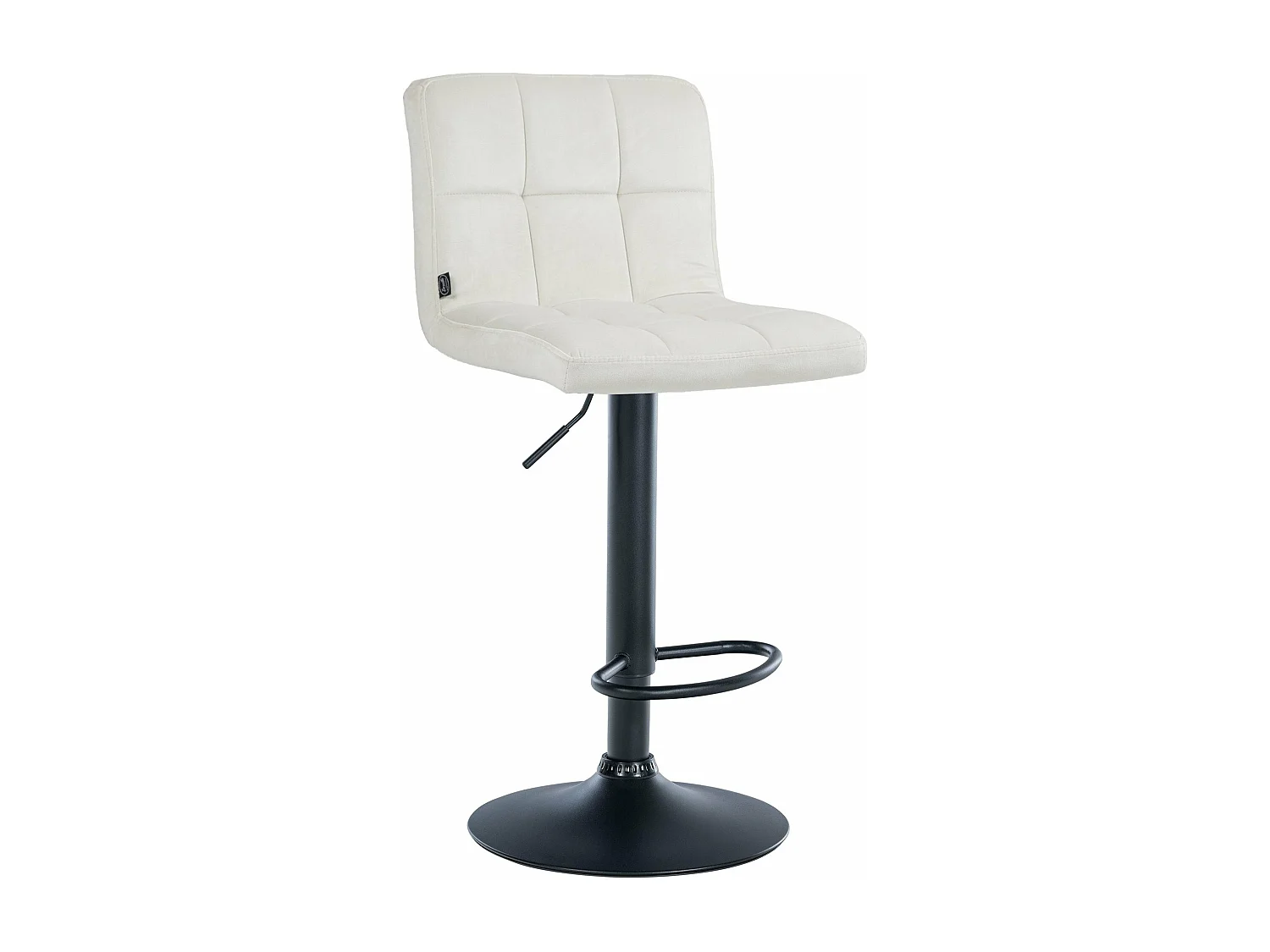 Tabouret de bar chaise métal crème 46 x 47 x 94 cm 10_0005330