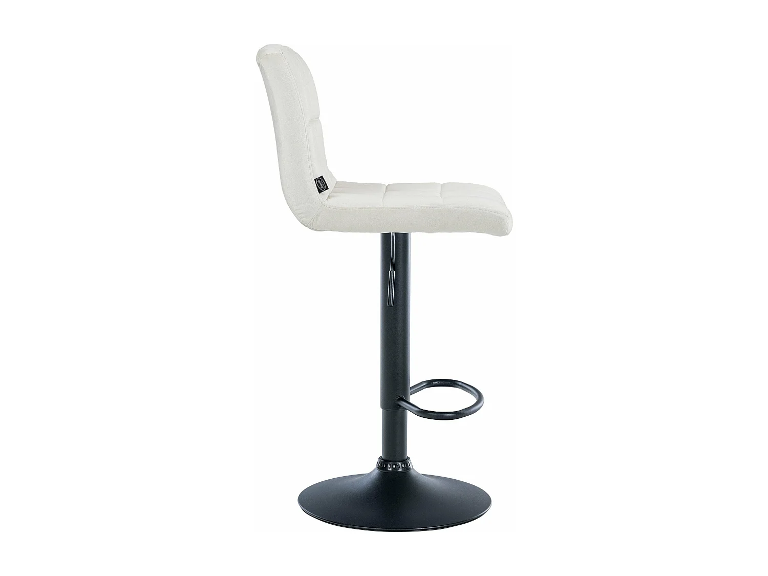 Tabouret de bar chaise métal crème 46 x 47 x 94 cm 10_0005330