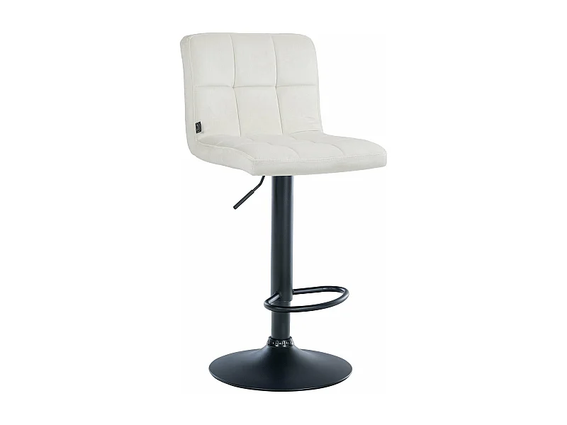 Tabouret de bar chaise métal crème 46 x 47 x 94 cm 10_0005330