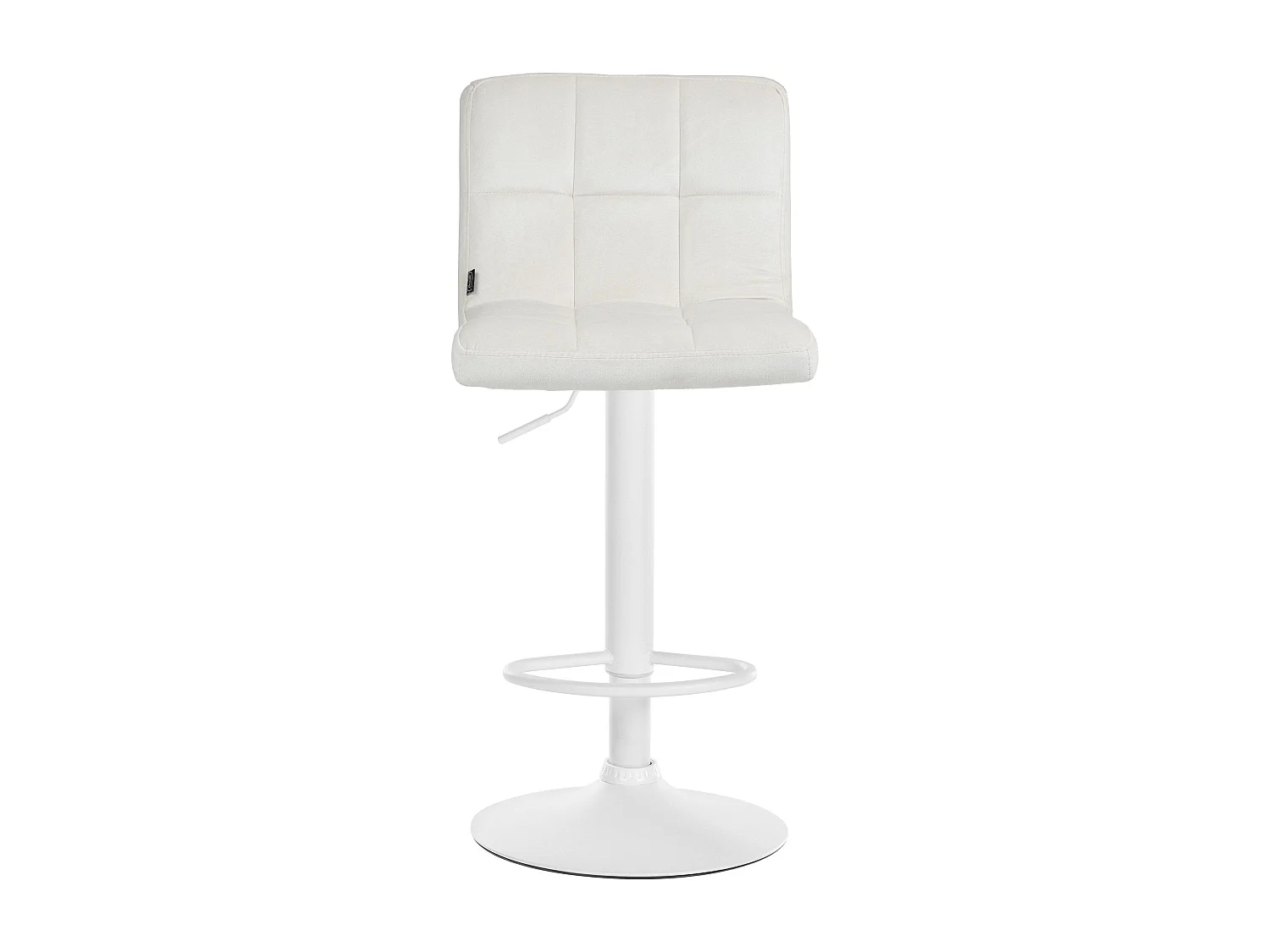 Tabouret de bar chaise métal blanche 46 x 47 x 94 cm 10_0005336