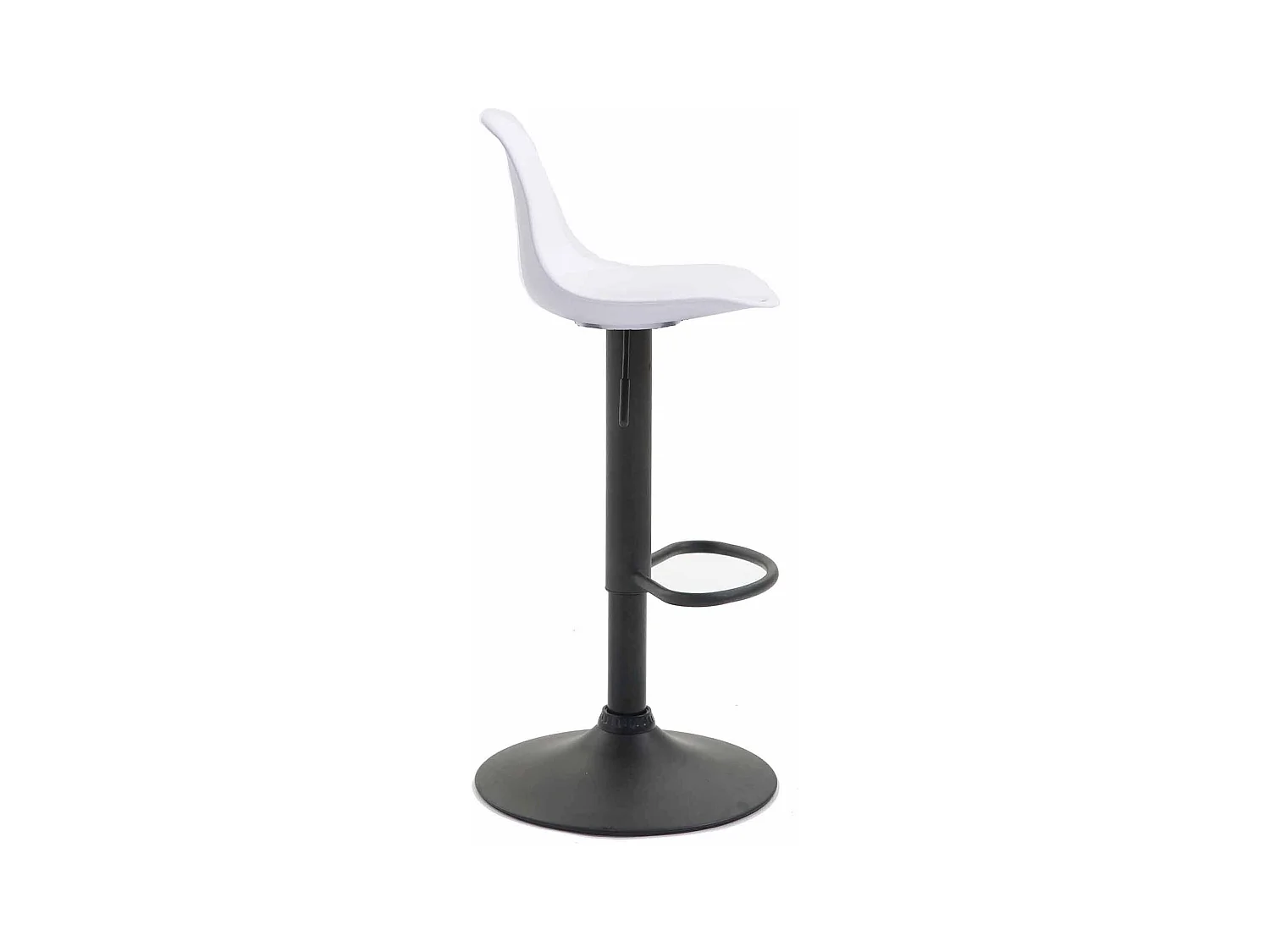 Lot de 2 tabourets métal blanche 39 x 43 x 82 cm 10_0004237