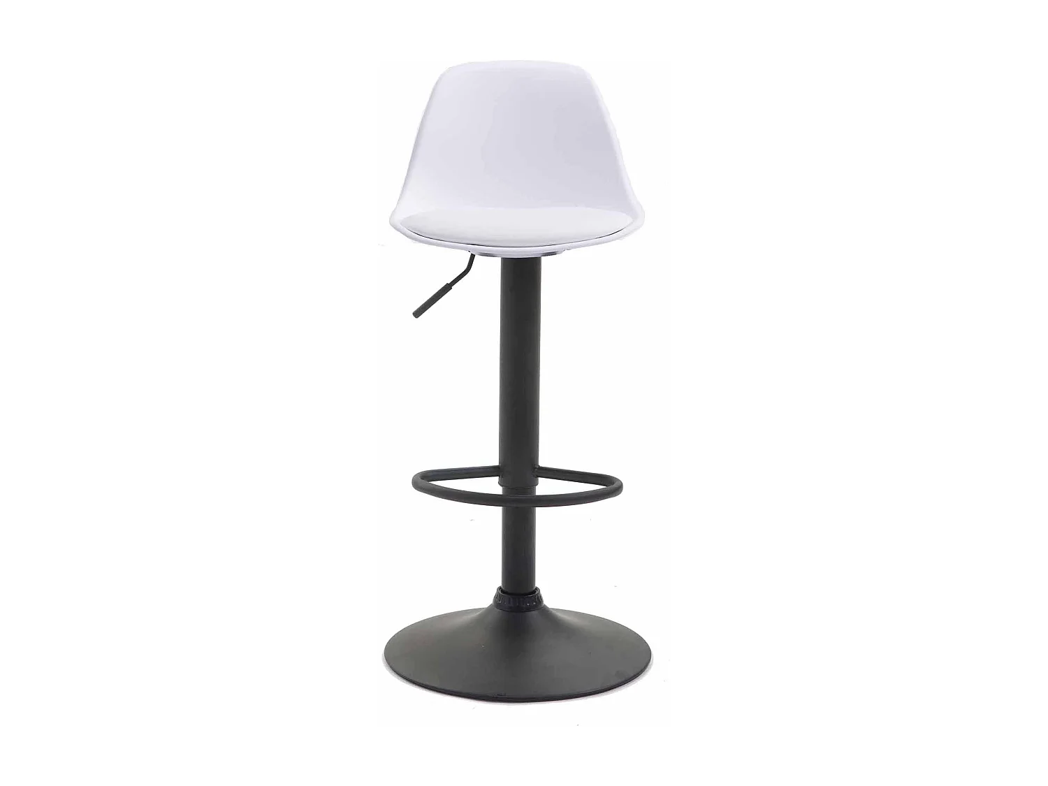 Lot de 2 tabourets métal blanche 39 x 43 x 82 cm 10_0004237