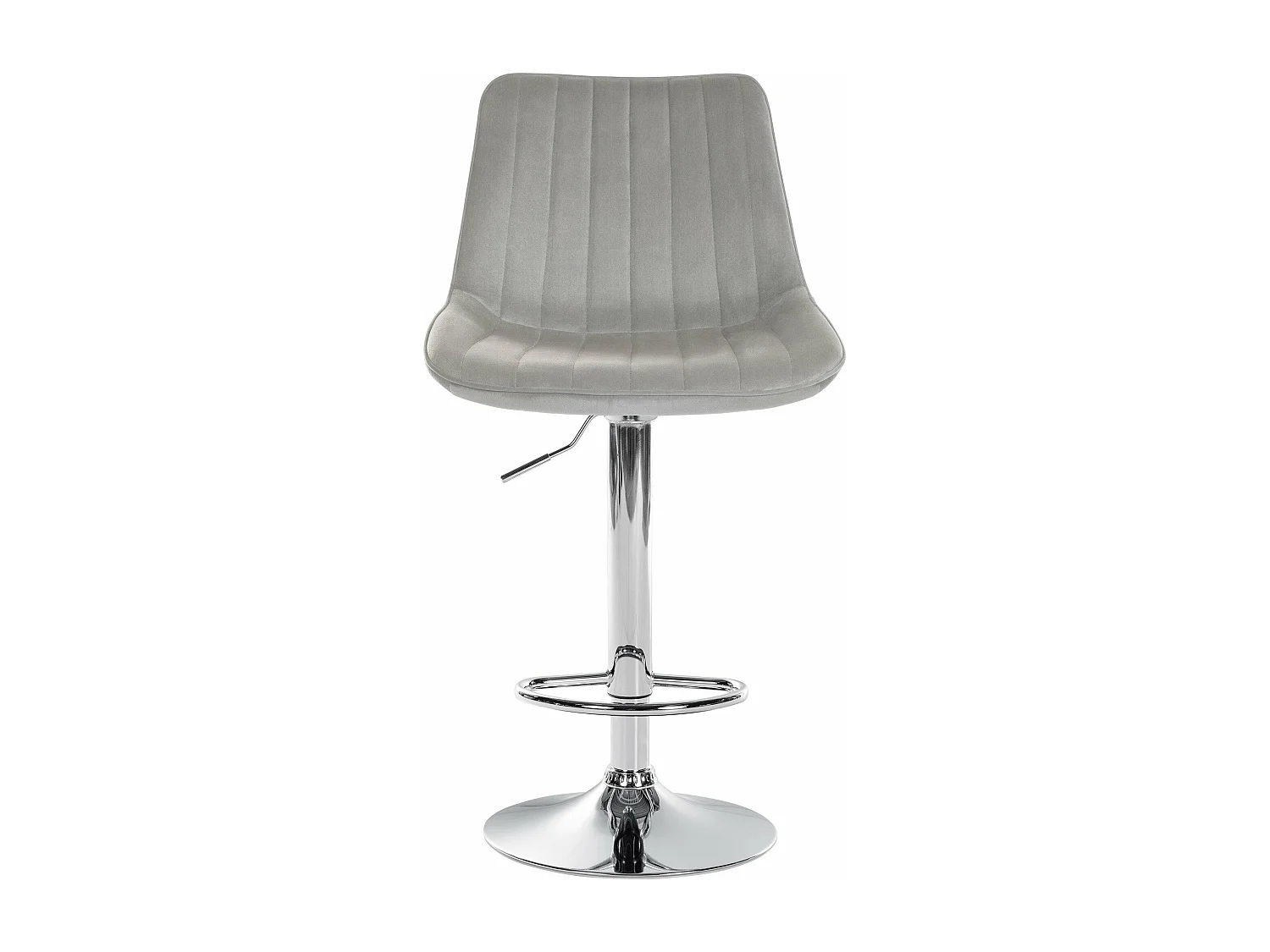 Lot de 2 tabourets métal grise 49.5 x 50 x 91 cm 10_0004427