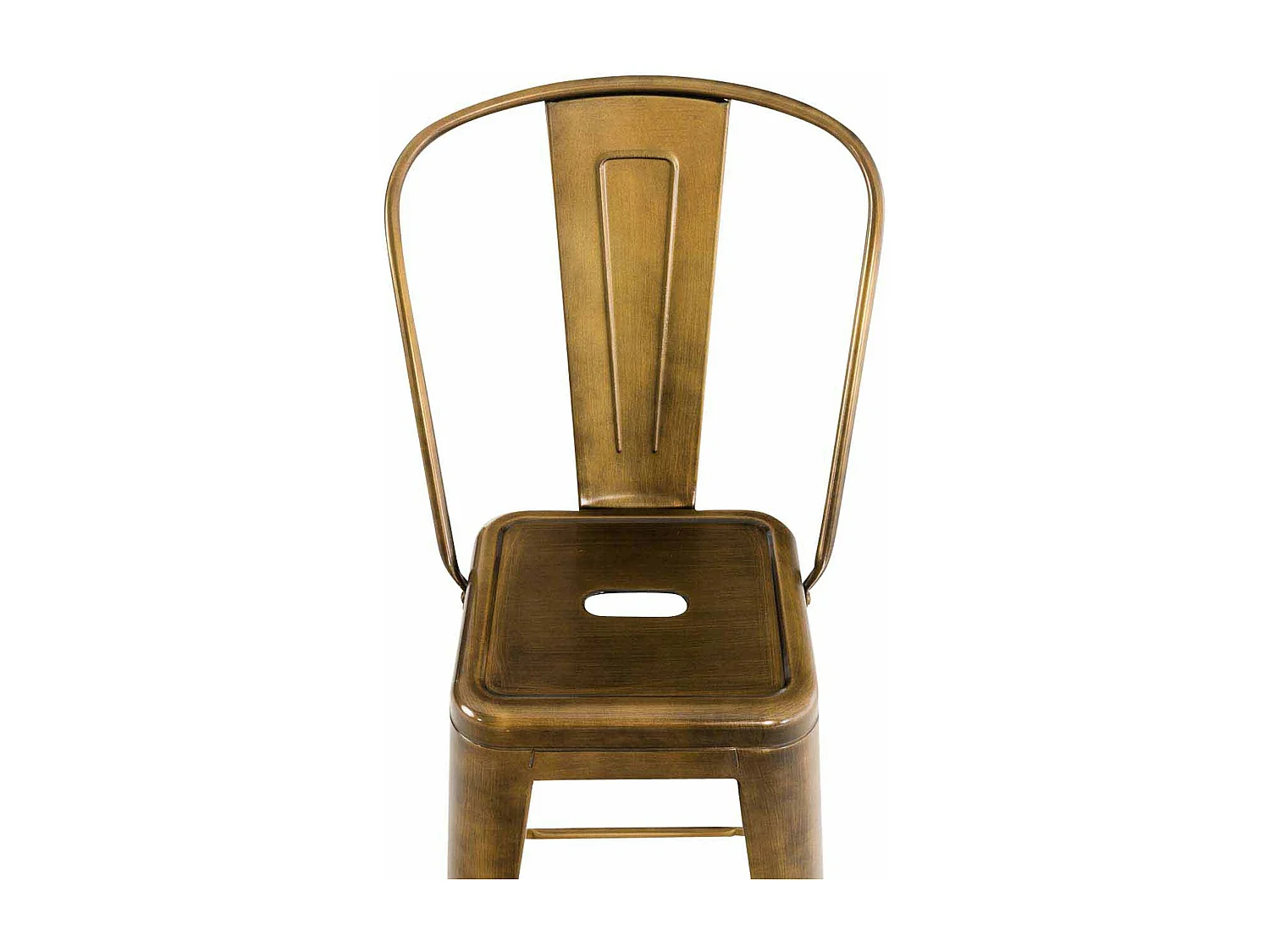 Lot de 4 tabourets métal argentée 44 x 52 x 115 cm 10_0004487