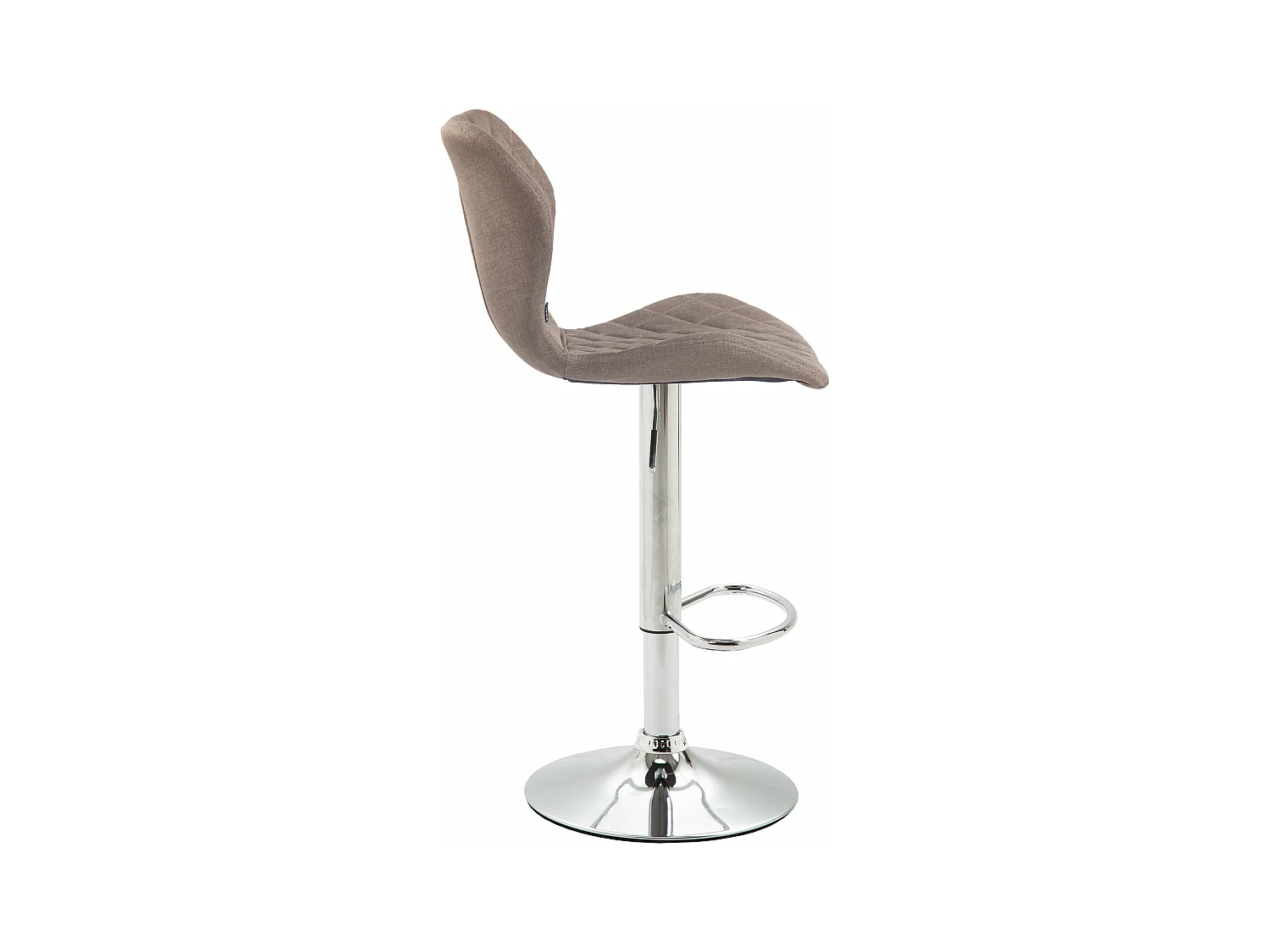Lot de 2 tabourets métal argentée 47 x 51 x 88 cm 10_0004113