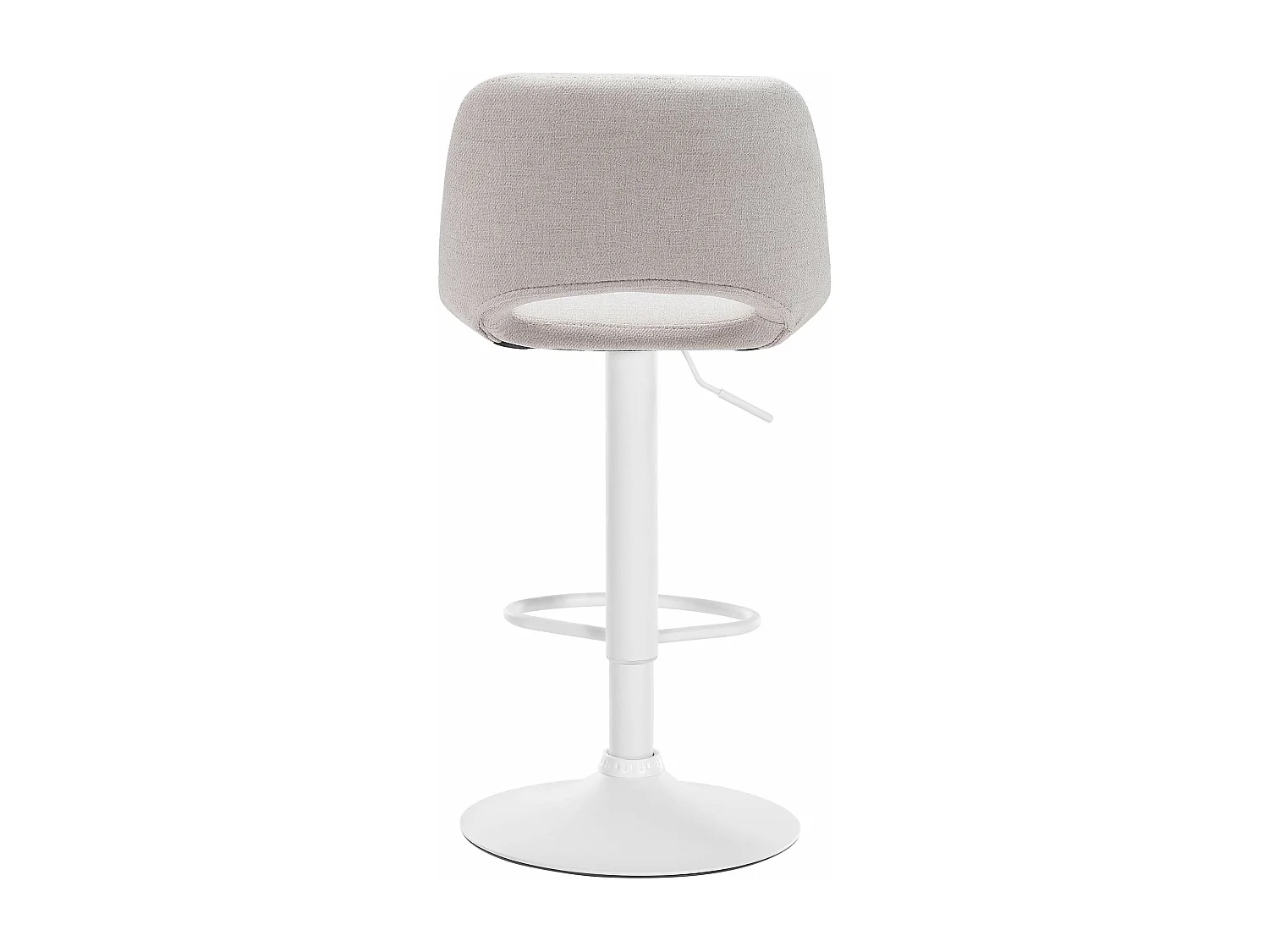 Tabouret de bar chaise métal blanche 42 x 46 x 86 cm 10_0004617