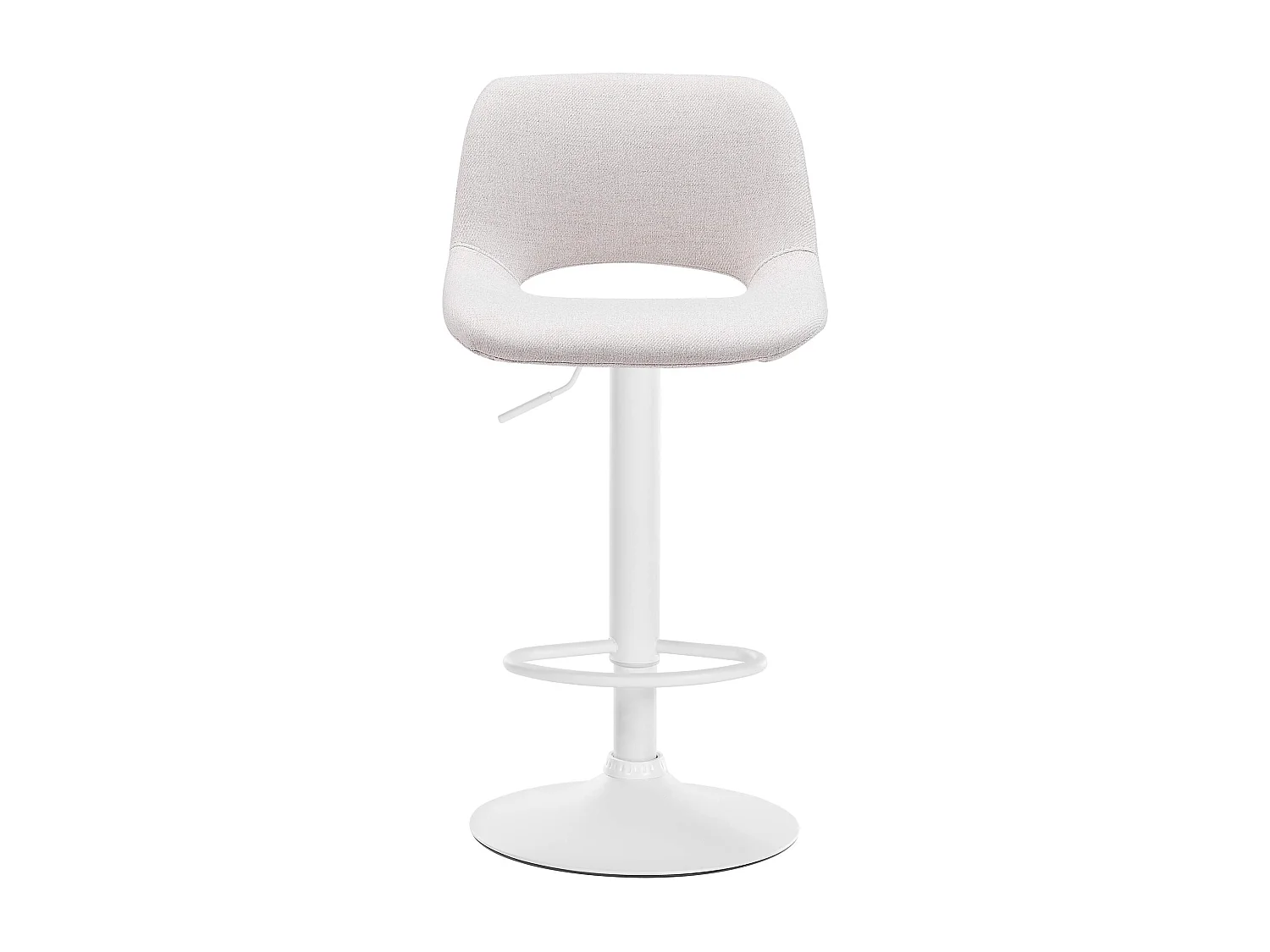 Tabouret de bar chaise métal blanche 42 x 46 x 86 cm 10_0004617