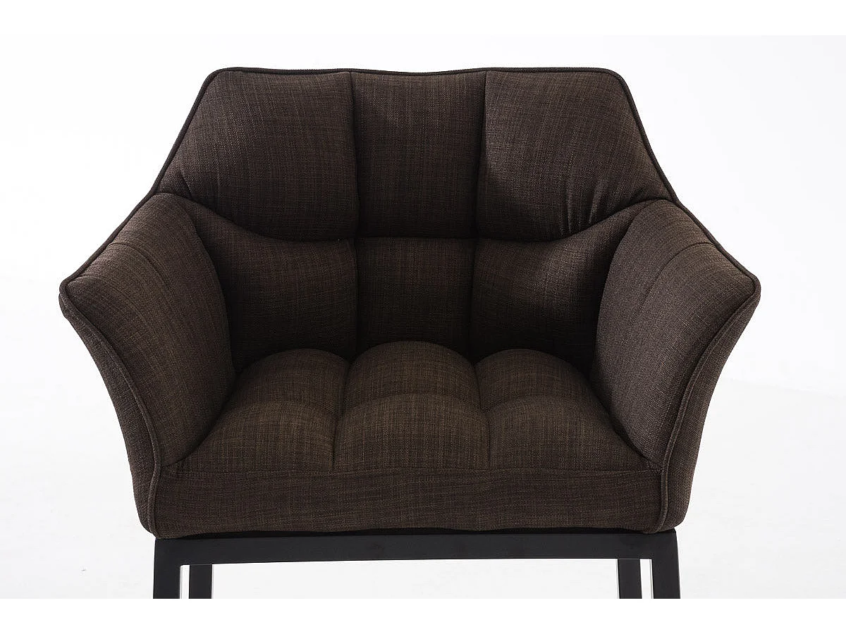 Tabouret de bar chaise métal marron 64 x 48 x 110 cm 10_0004702