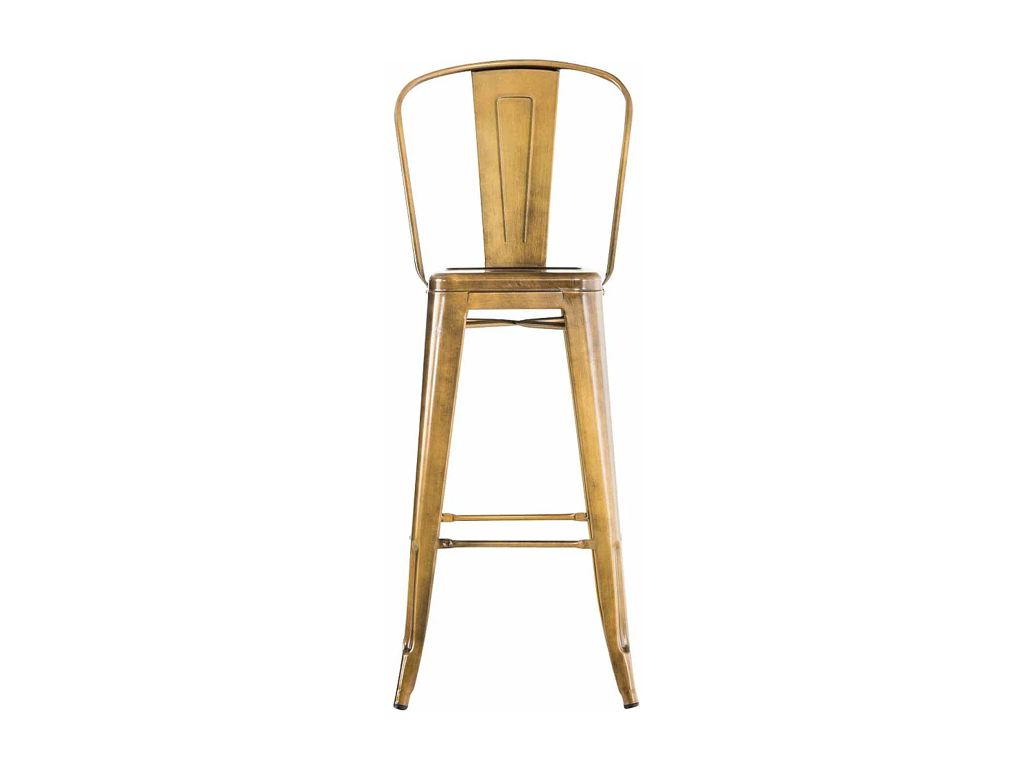 Tabouret de bar x1 métal argentée 44 x 52 x 115 cm 10_0004527