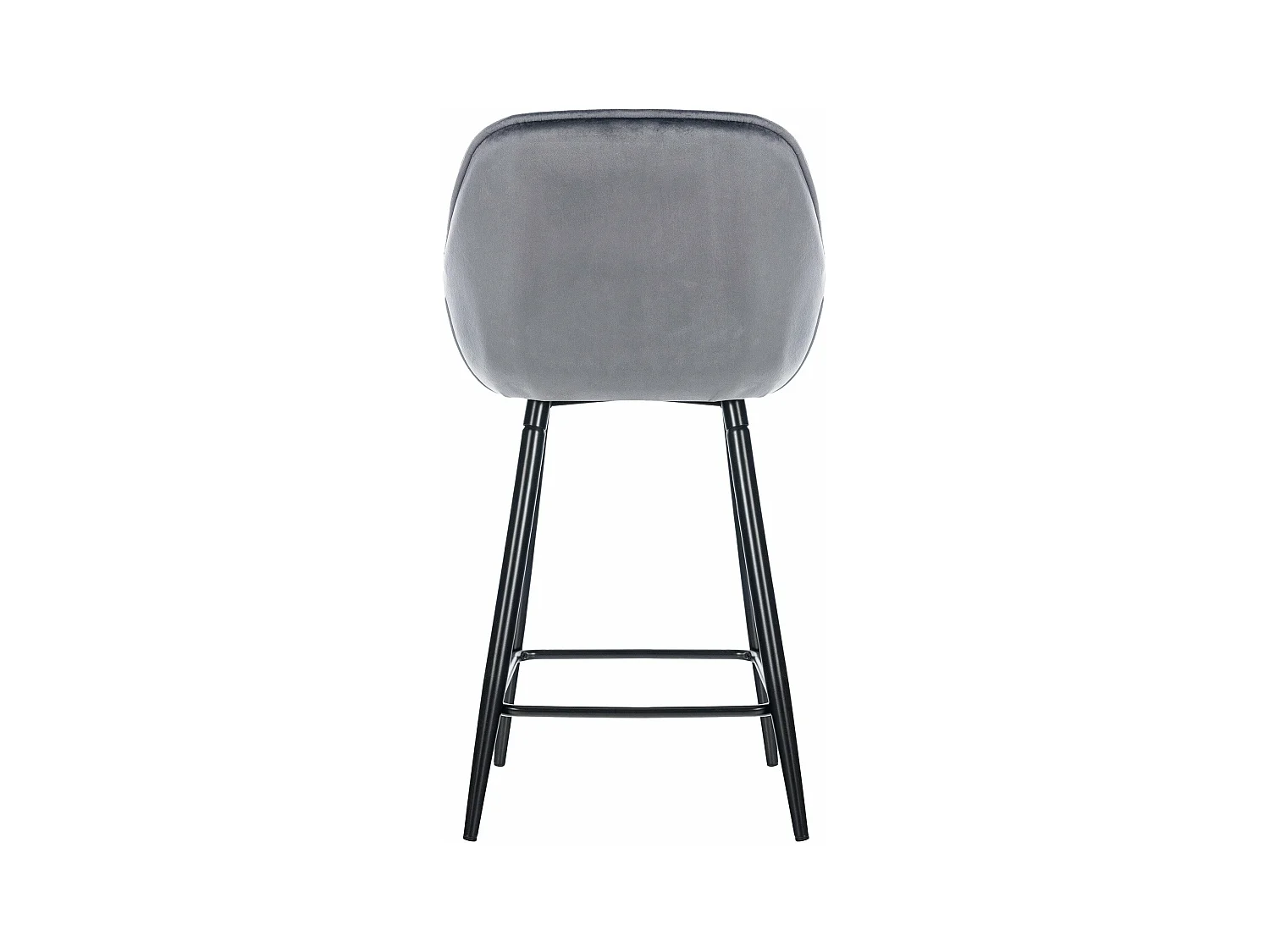Lot de 2 tabourets métal grise 54 x 57.5 x 93.5 cm 10_0004161