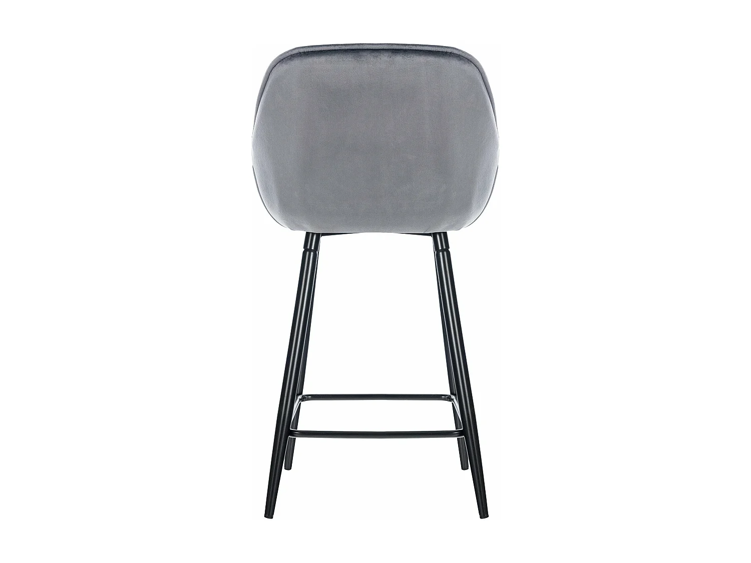 Lot de 2 tabourets métal grise 54 x 57.5 x 93.5 cm 10_0004161