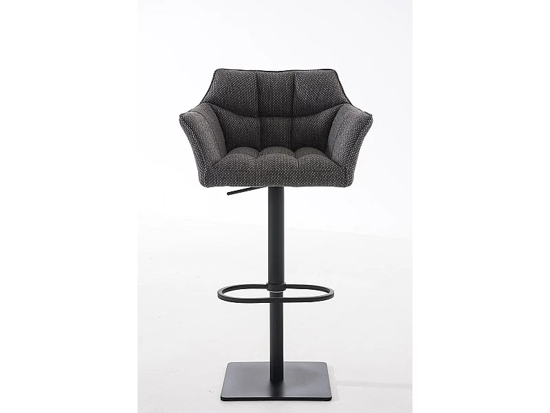 Tabouret de bar chaise métal grise 64 x 45 x 88 cm 10_0004699