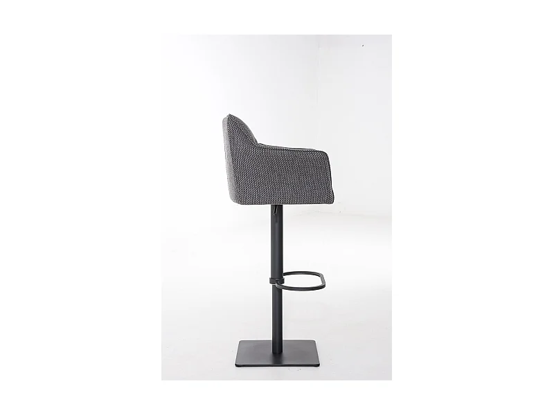 Tabouret de bar chaise métal grise 64 x 45 x 88 cm 10_0004699