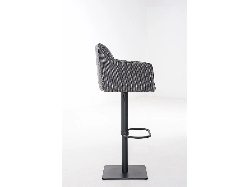 Tabouret de bar chaise métal grise 64 x 45 x 88 cm 10_0004699