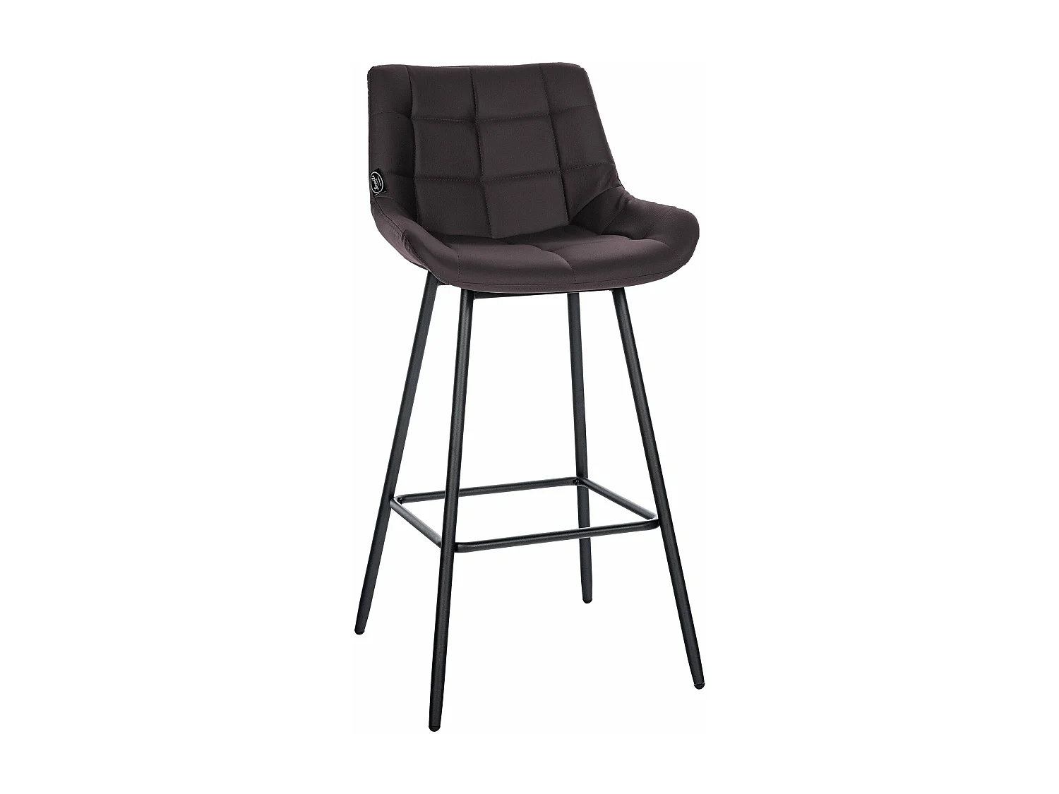 Tabouret de bar x1 métal marron 49 x 56 x 104 cm 10_0005460