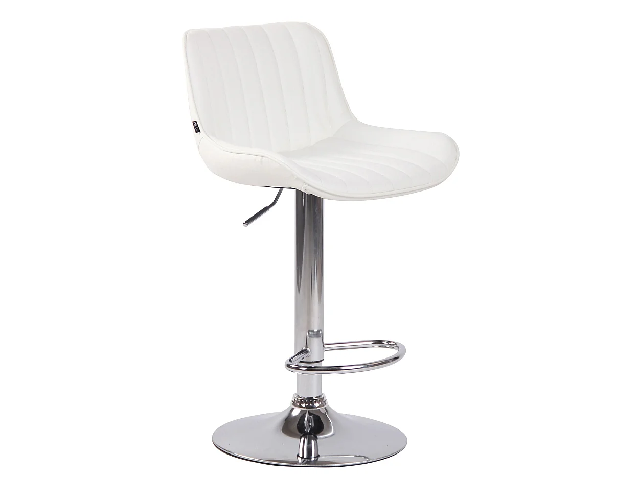 Lot de 2 tabourets métal blanche 50 x 50 x 86 cm 10_0004277