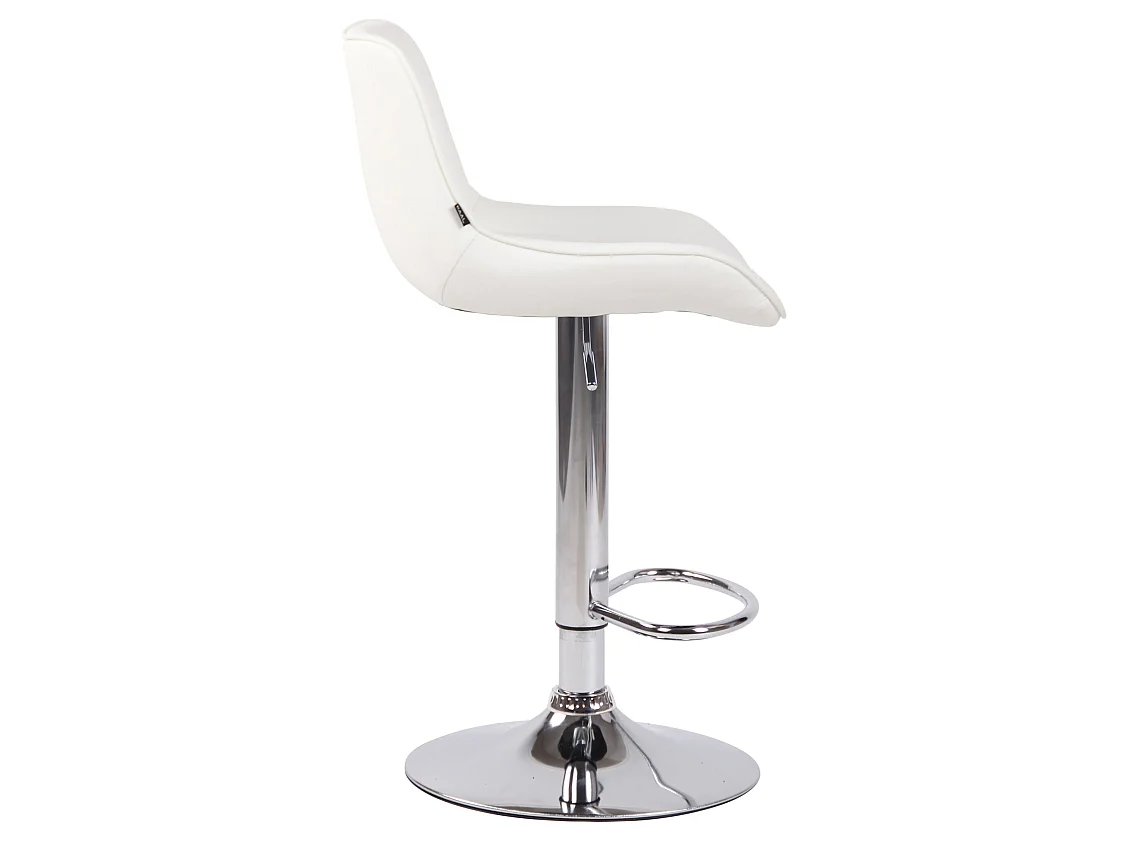 Lot de 2 tabourets métal blanche 50 x 50 x 86 cm 10_0004277
