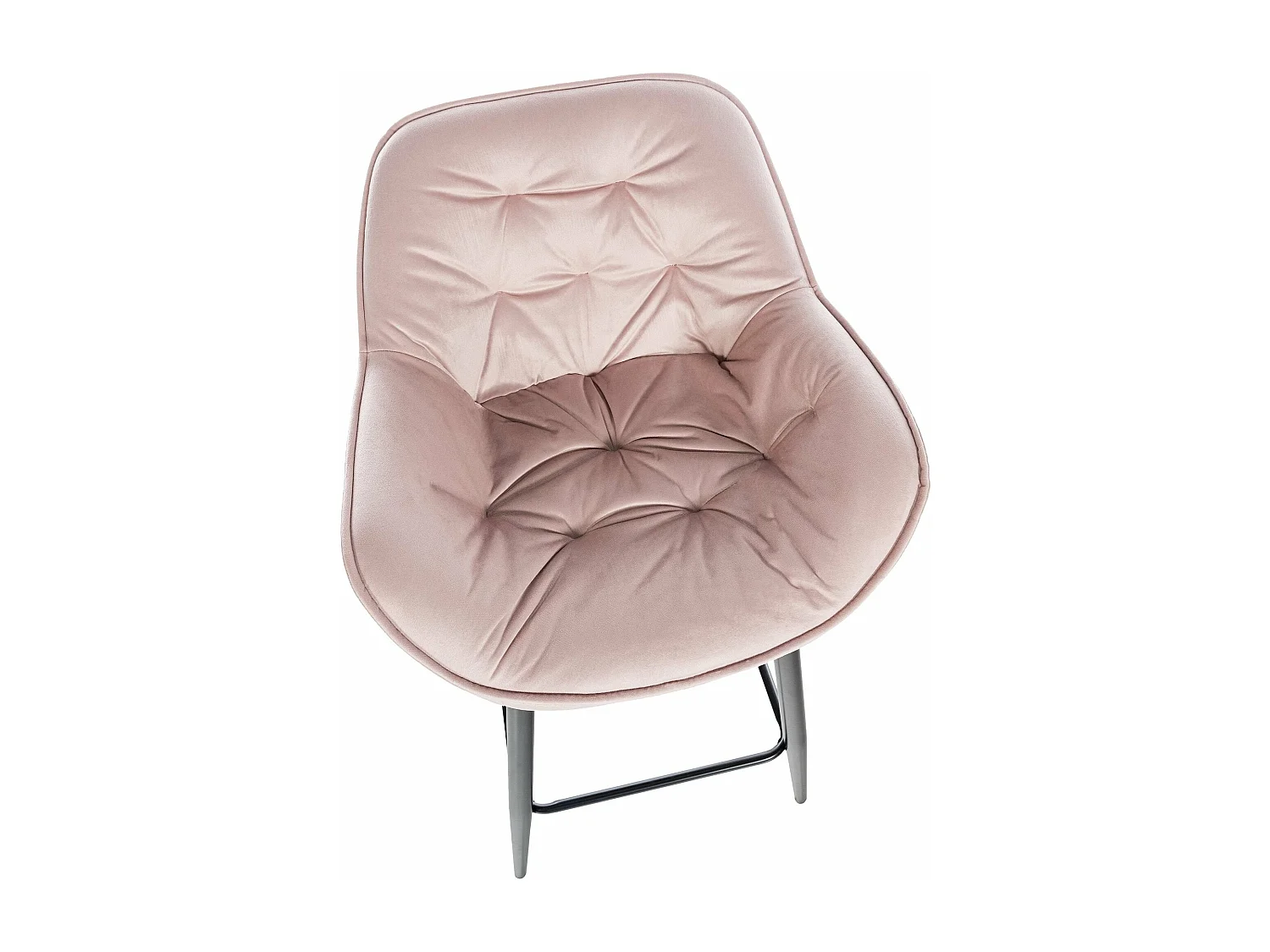 Tabouret de bar chaise métal argentée 54 x 57.5 x 103 cm 10_0004889