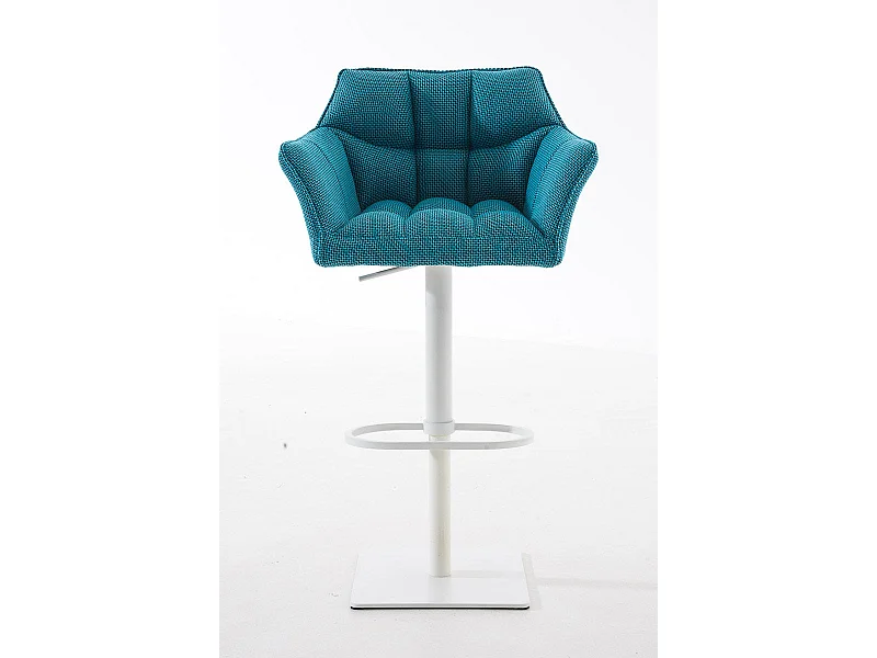 Tabouret de bar chaise métal blanche 64 x 45 x 88 cm 10_0004758