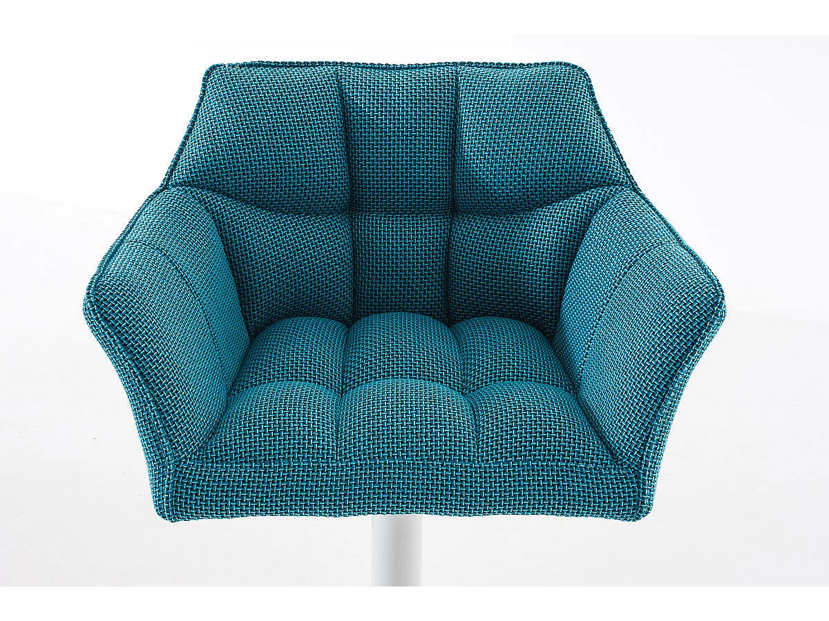 Tabouret de bar chaise métal blanche 64 x 45 x 88 cm 10_0004758