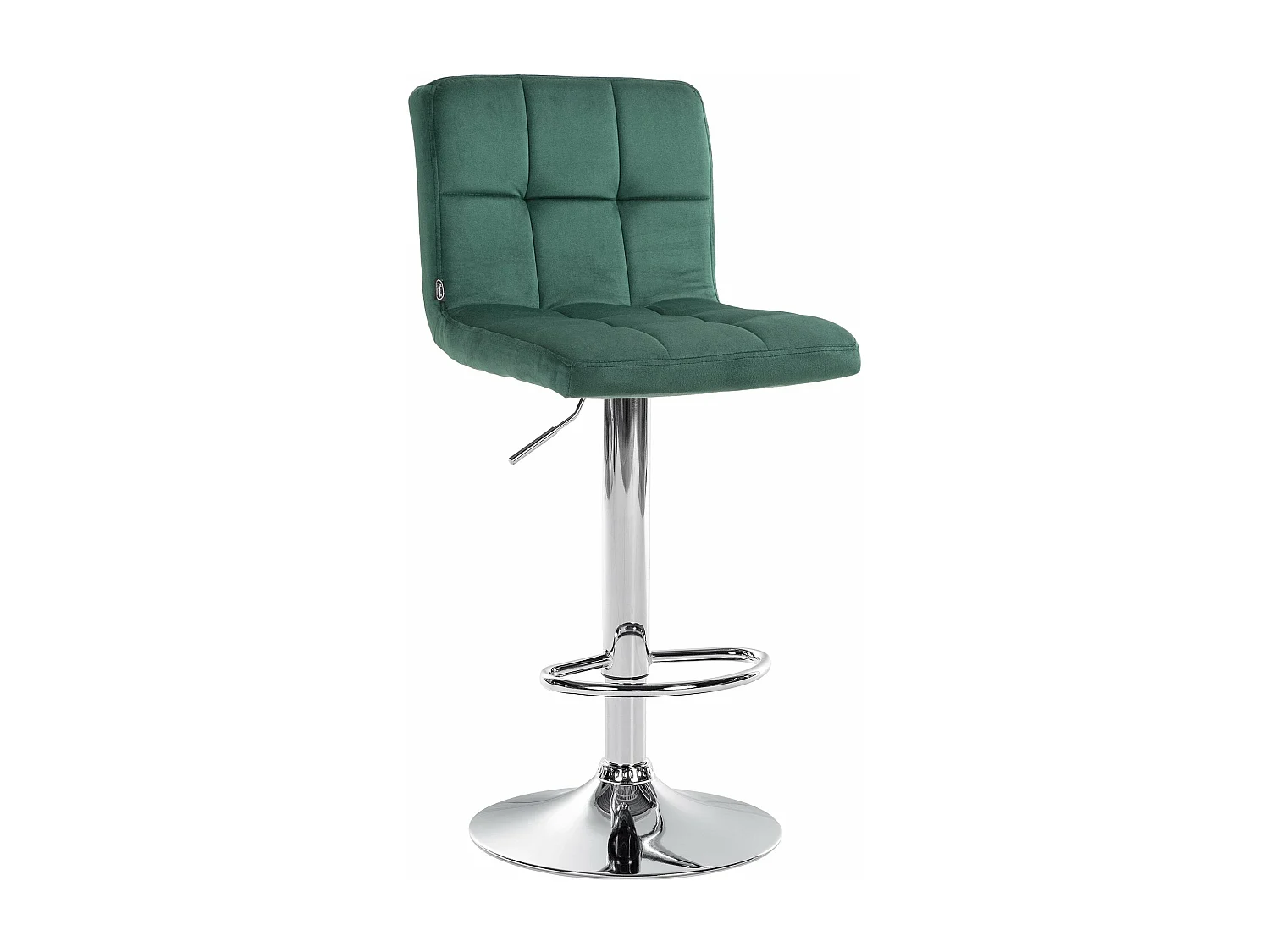 Tabouret de bar chaise métal argentée 46 x 47 x 94 cm 10_0005327