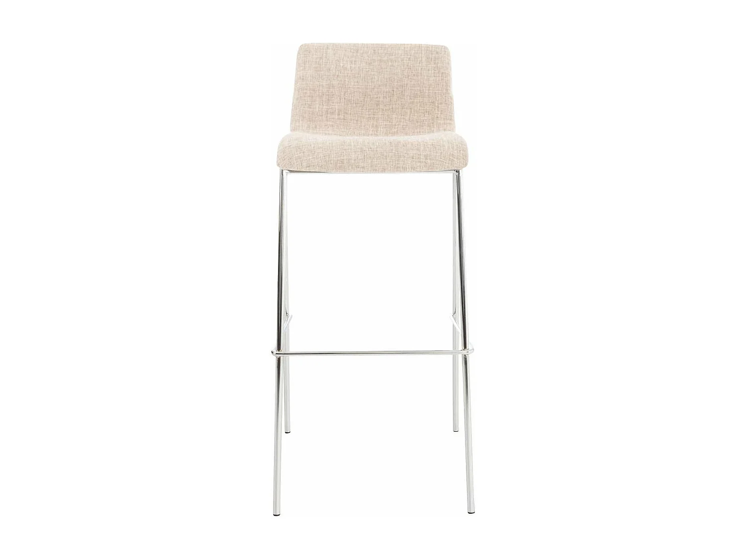 Lot de 2 tabourets métal crème 43 x 48 x 100 cm 10_0004193