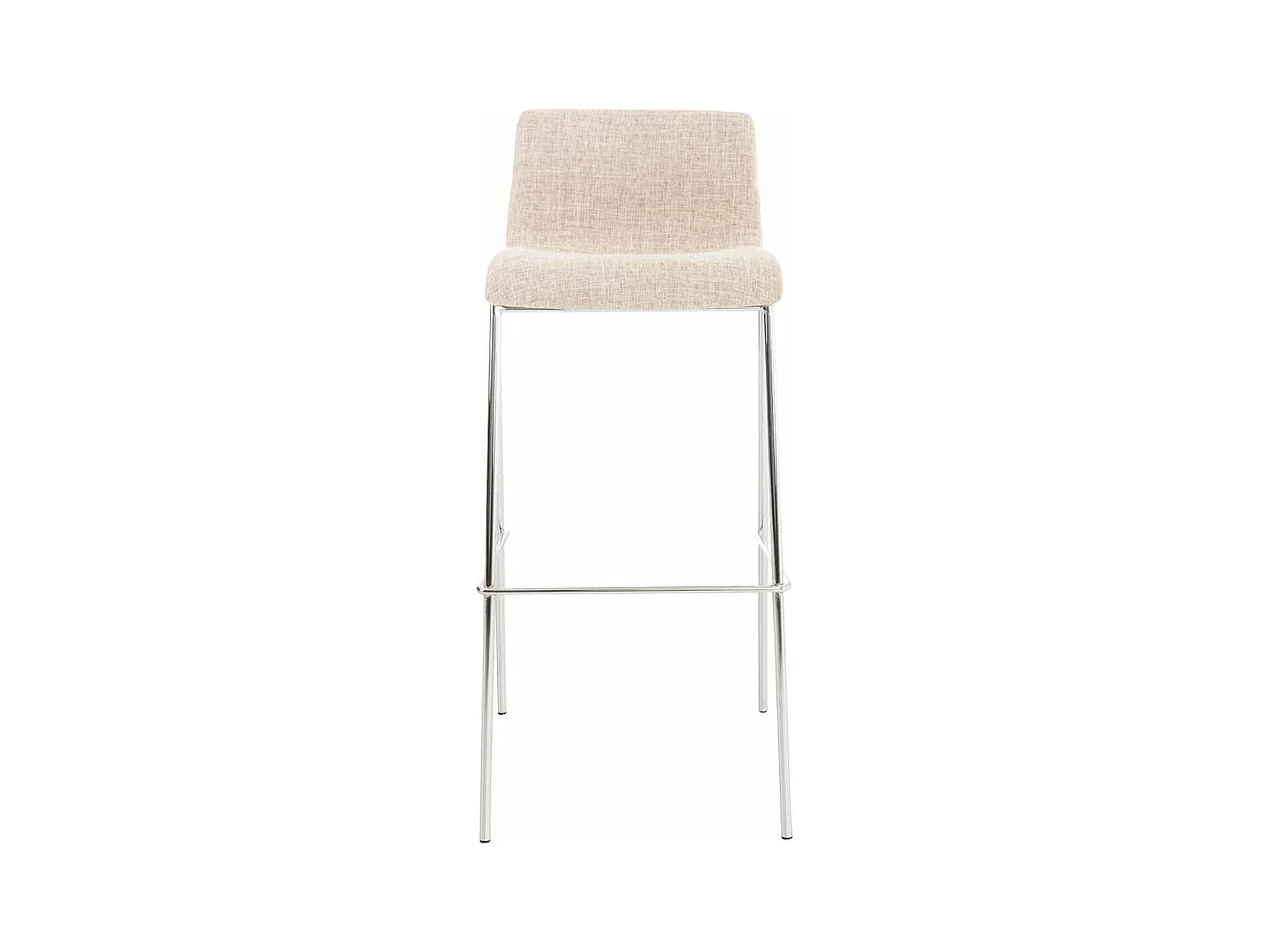 Lot de 2 tabourets métal crème 43 x 48 x 100 cm 10_0004193