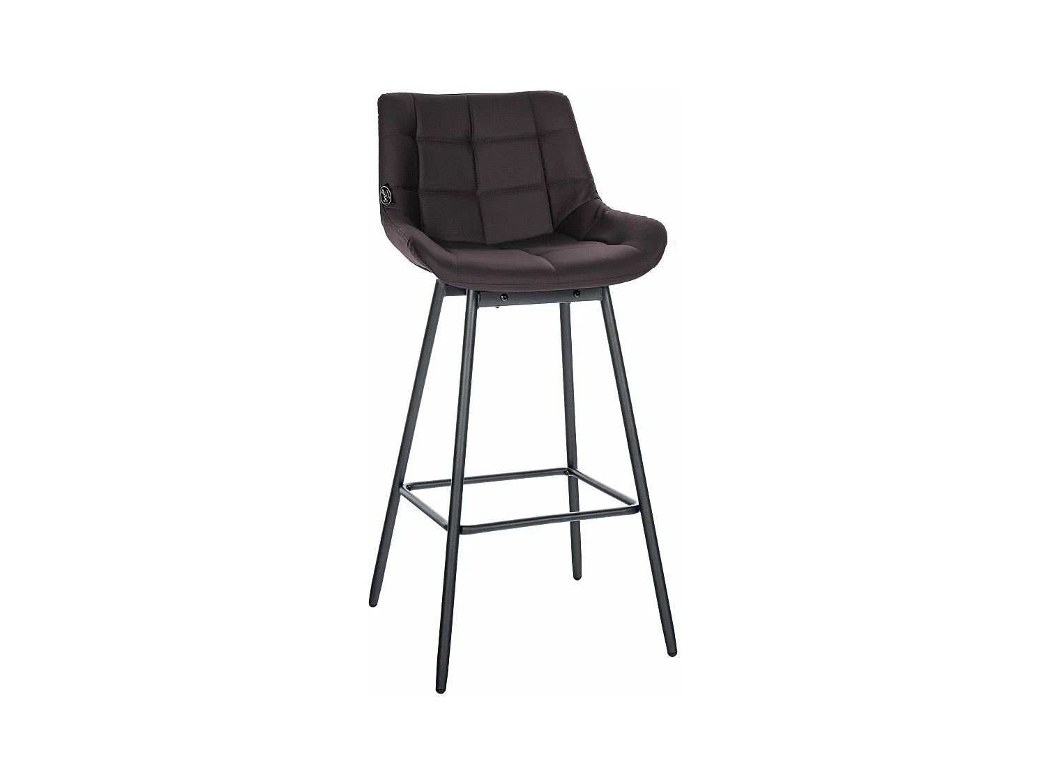Tabouret de bar pivotant métal marron 49 x 56 x 105 cm 10_0005471