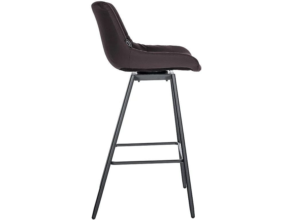 Tabouret de bar pivotant métal marron 49 x 56 x 105 cm 10_0005471