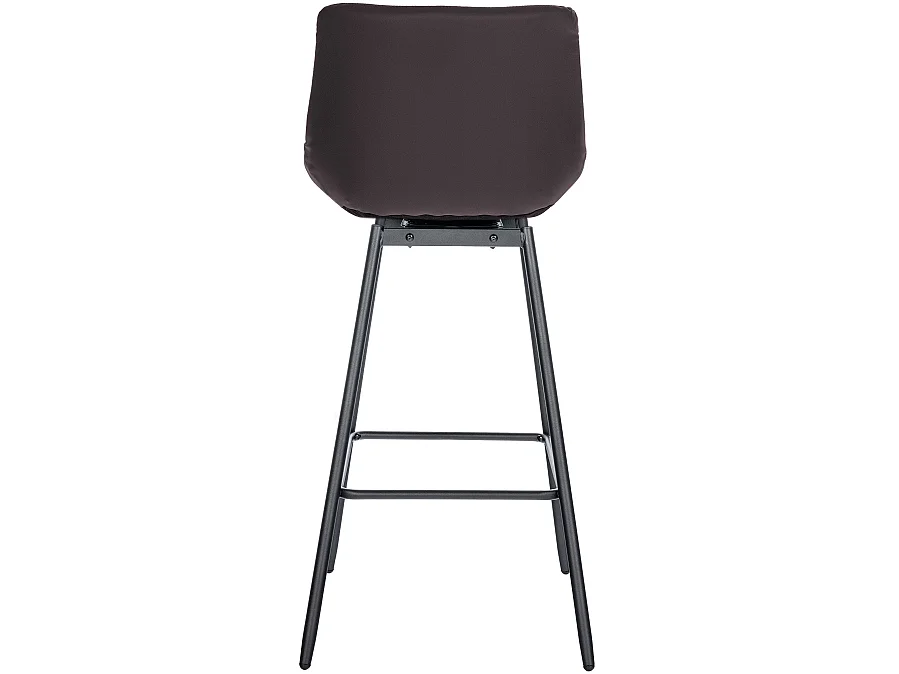 Tabouret de bar pivotant métal marron 49 x 56 x 105 cm 10_0005471