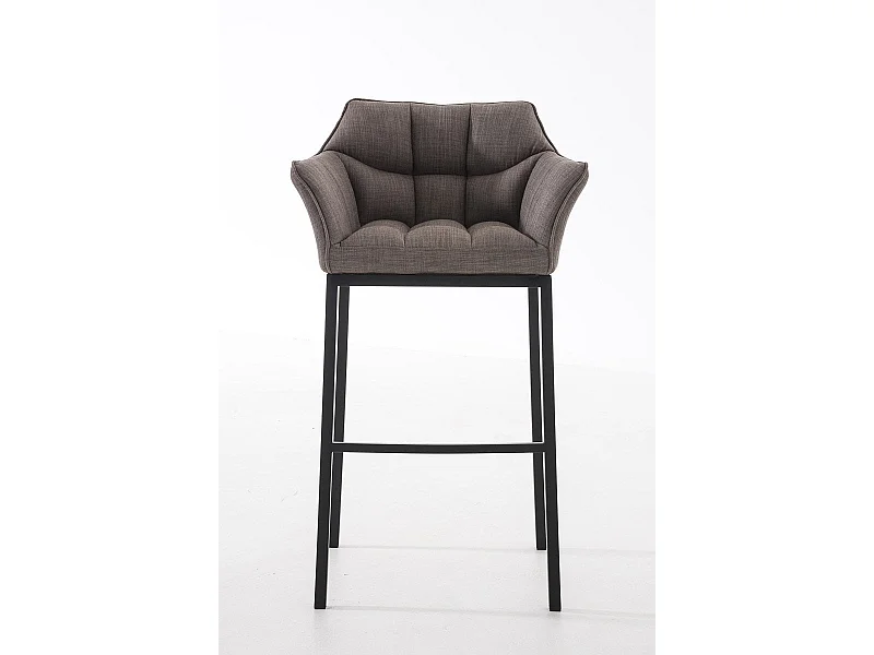 Tabouret de bar chaise métal grise 64 x 48 x 110 cm 10_0004704