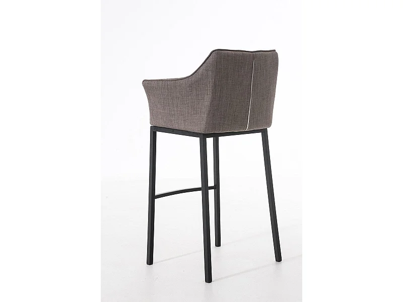 Tabouret de bar chaise métal grise 64 x 48 x 110 cm 10_0004704