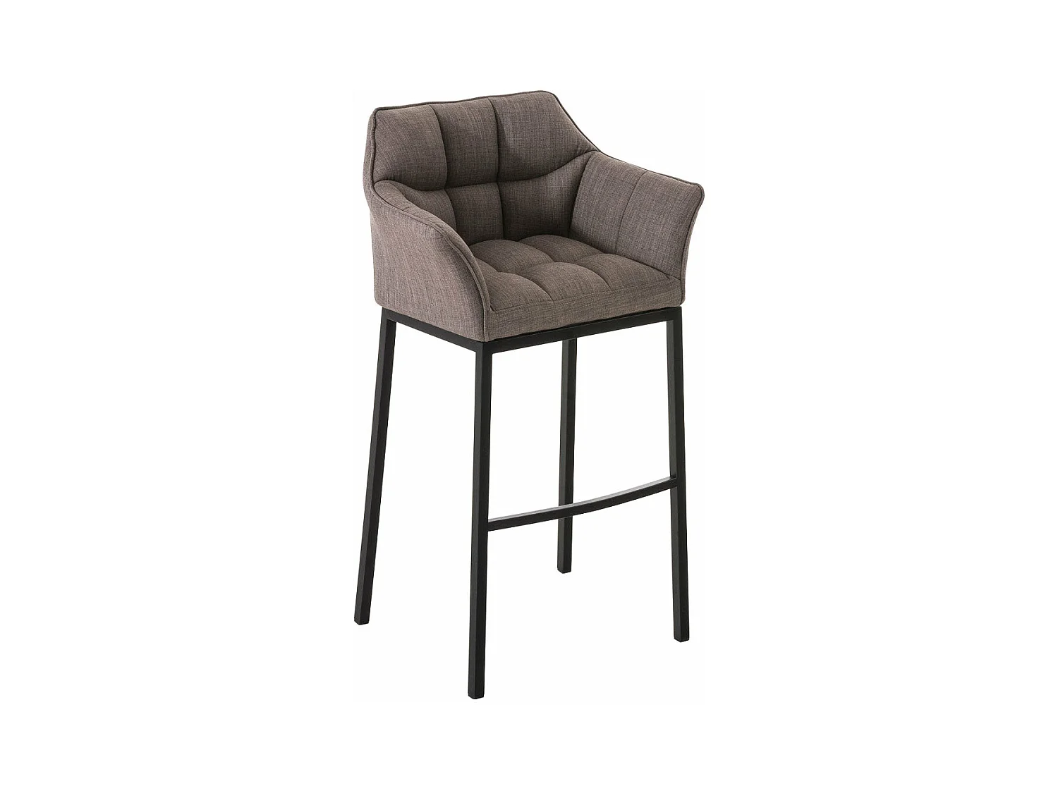 Tabouret de bar chaise métal grise 64 x 48 x 110 cm 10_0004704