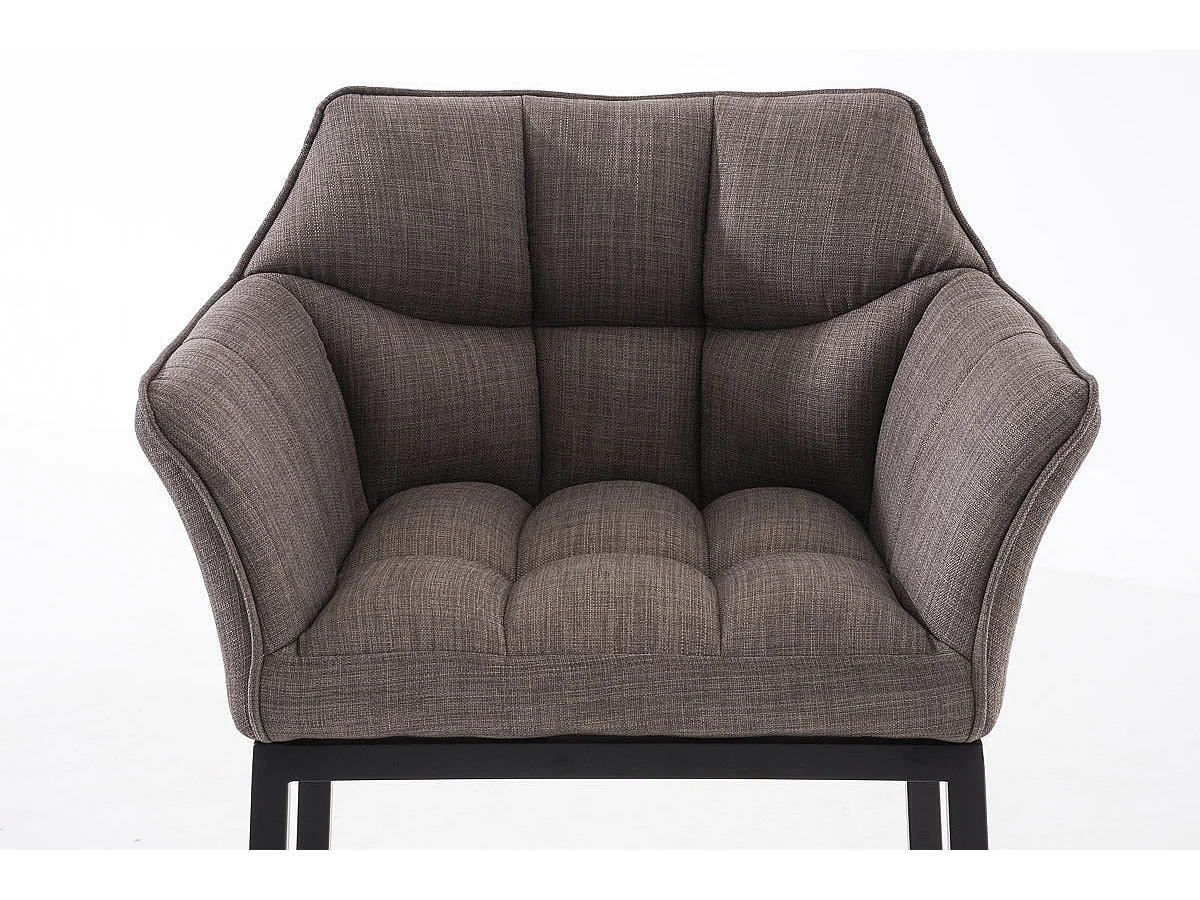 Tabouret de bar chaise métal grise 64 x 48 x 110 cm 10_0004704