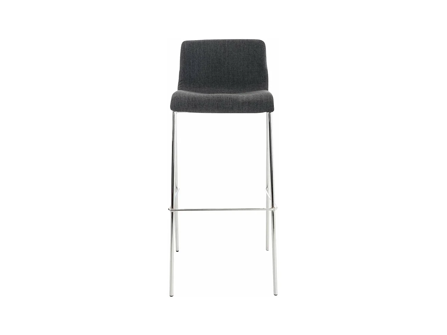 Lot de 2 tabourets métal grise 43 x 48 x 100 cm 10_0004194