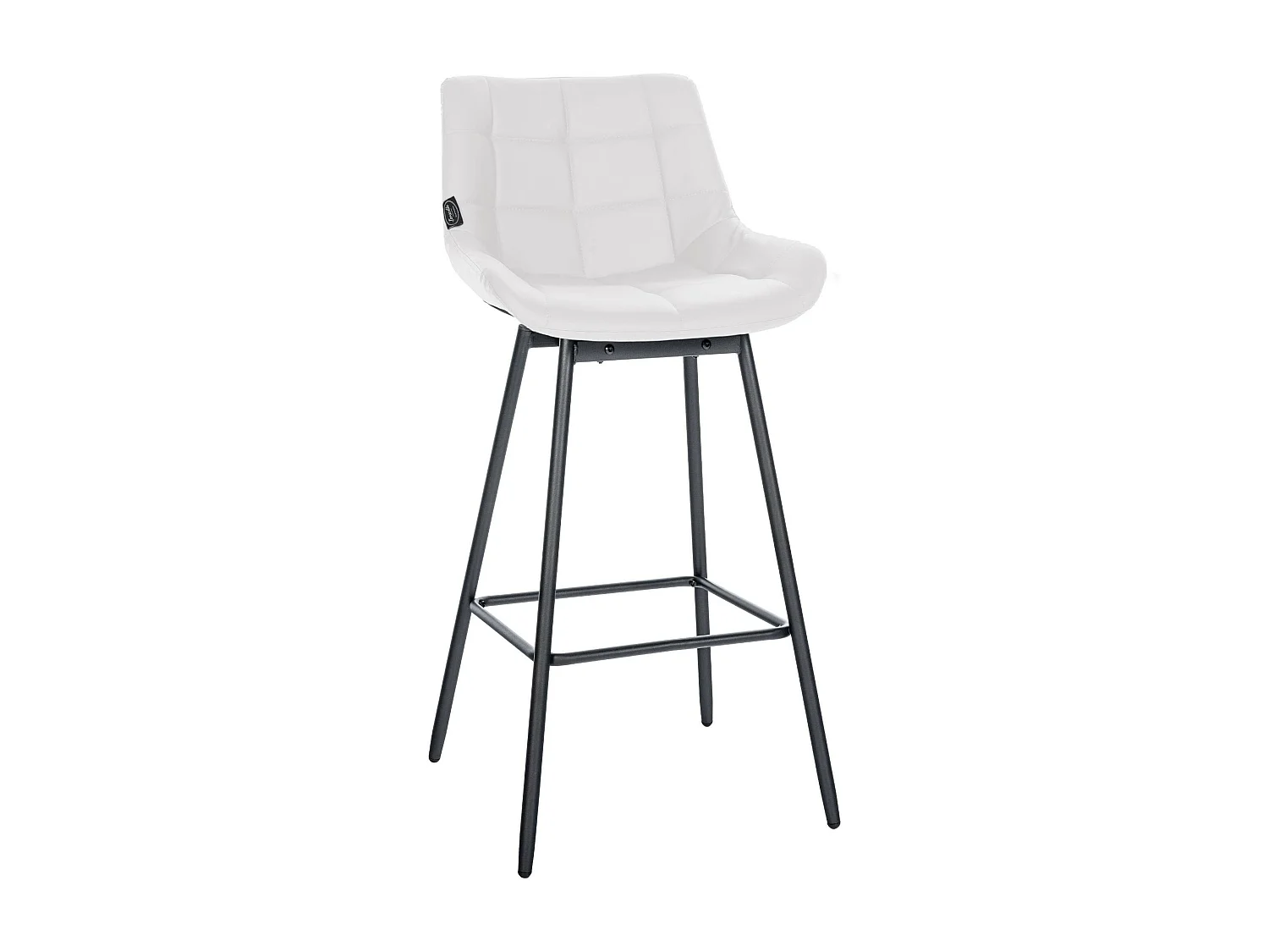Tabouret de bar pivotant métal blanche 49 x 56 x 105 cm 10_0005470