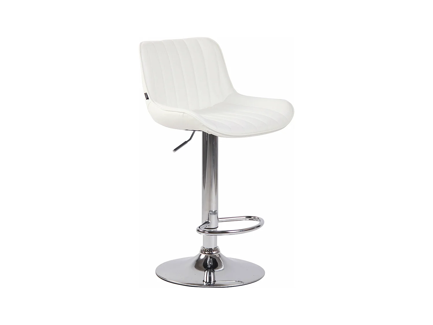 Tabouret de bar chaise métal blanche 50 x 50 x 86 cm 10_0005097