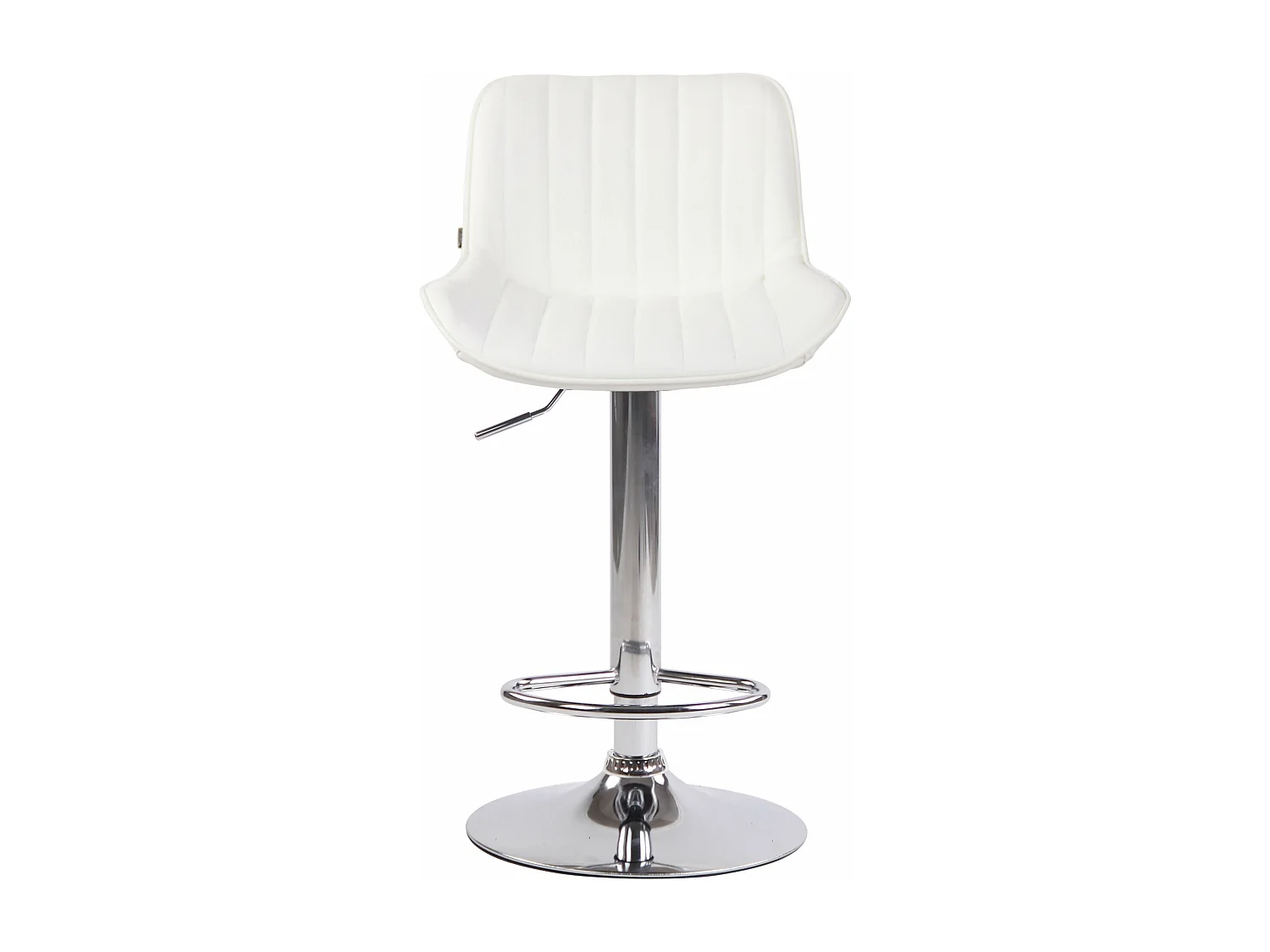 Tabouret de bar chaise métal blanche 50 x 50 x 86 cm 10_0005097