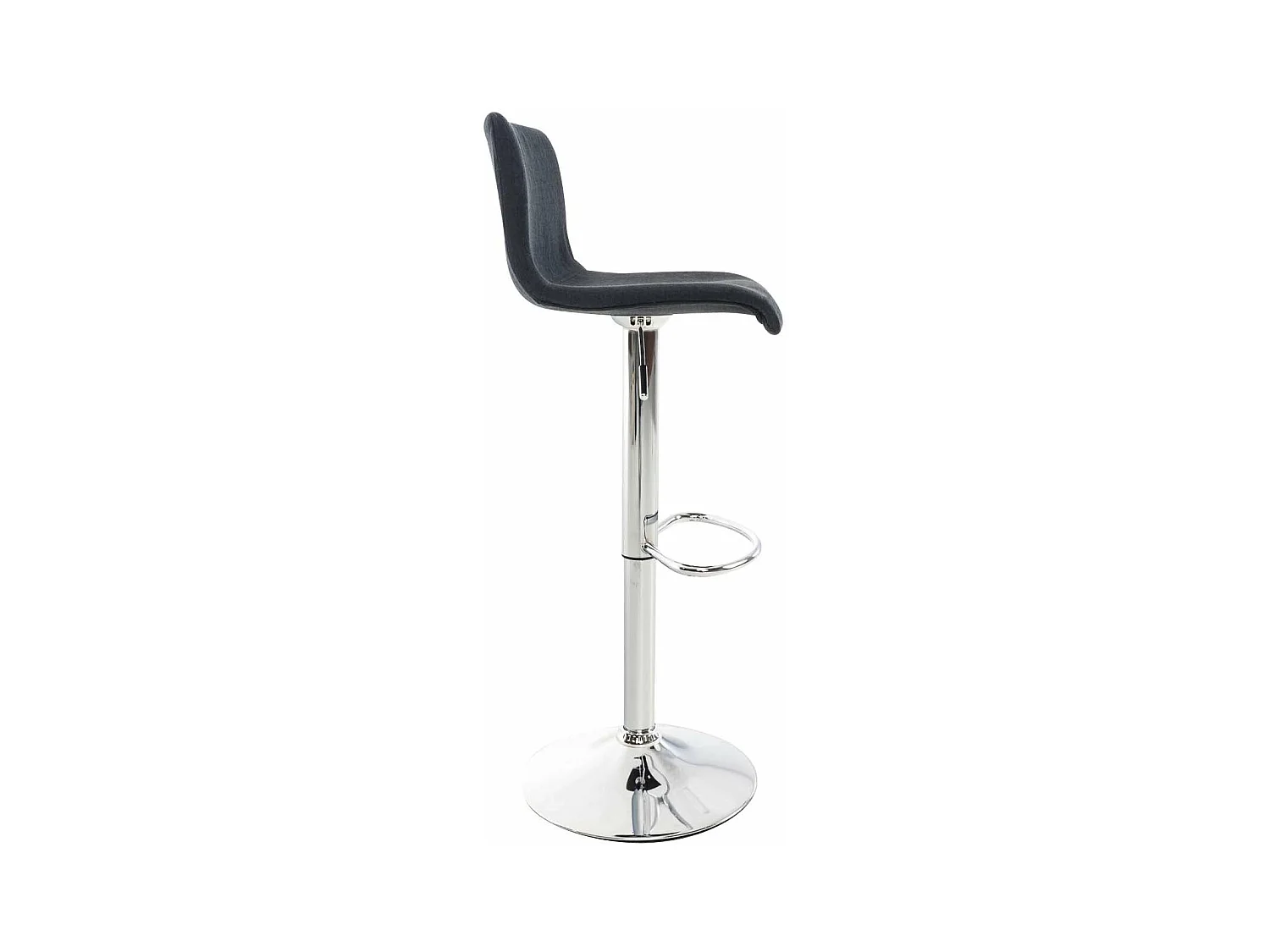 Set de 2 tabourets métal argentée 39 x 36 x 84 cm 10_0004208