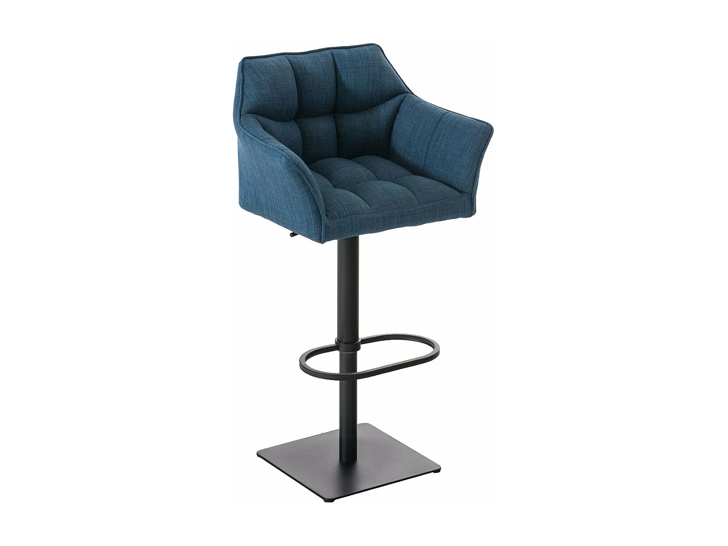 Tabouret de bar chaise métal bleue 64 x 45 x 88 cm 10_0004693