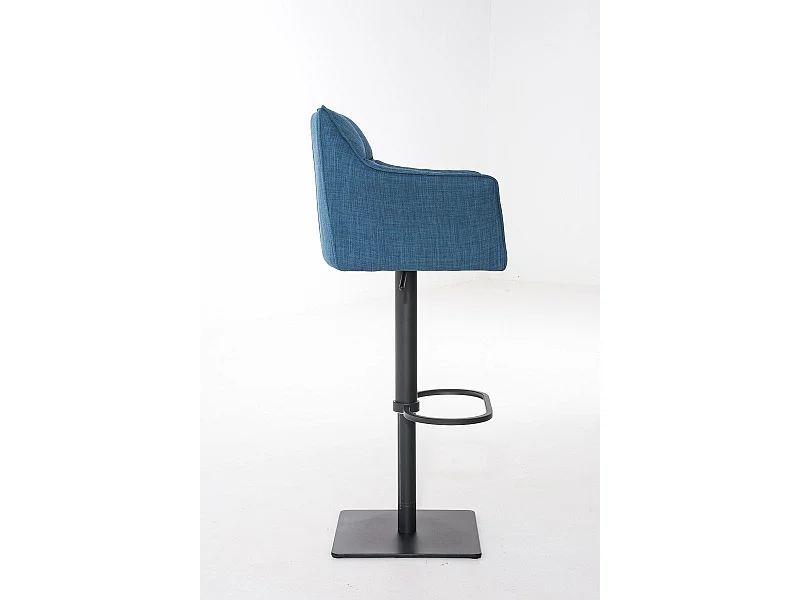 Tabouret de bar chaise métal bleue 64 x 45 x 88 cm 10_0004693
