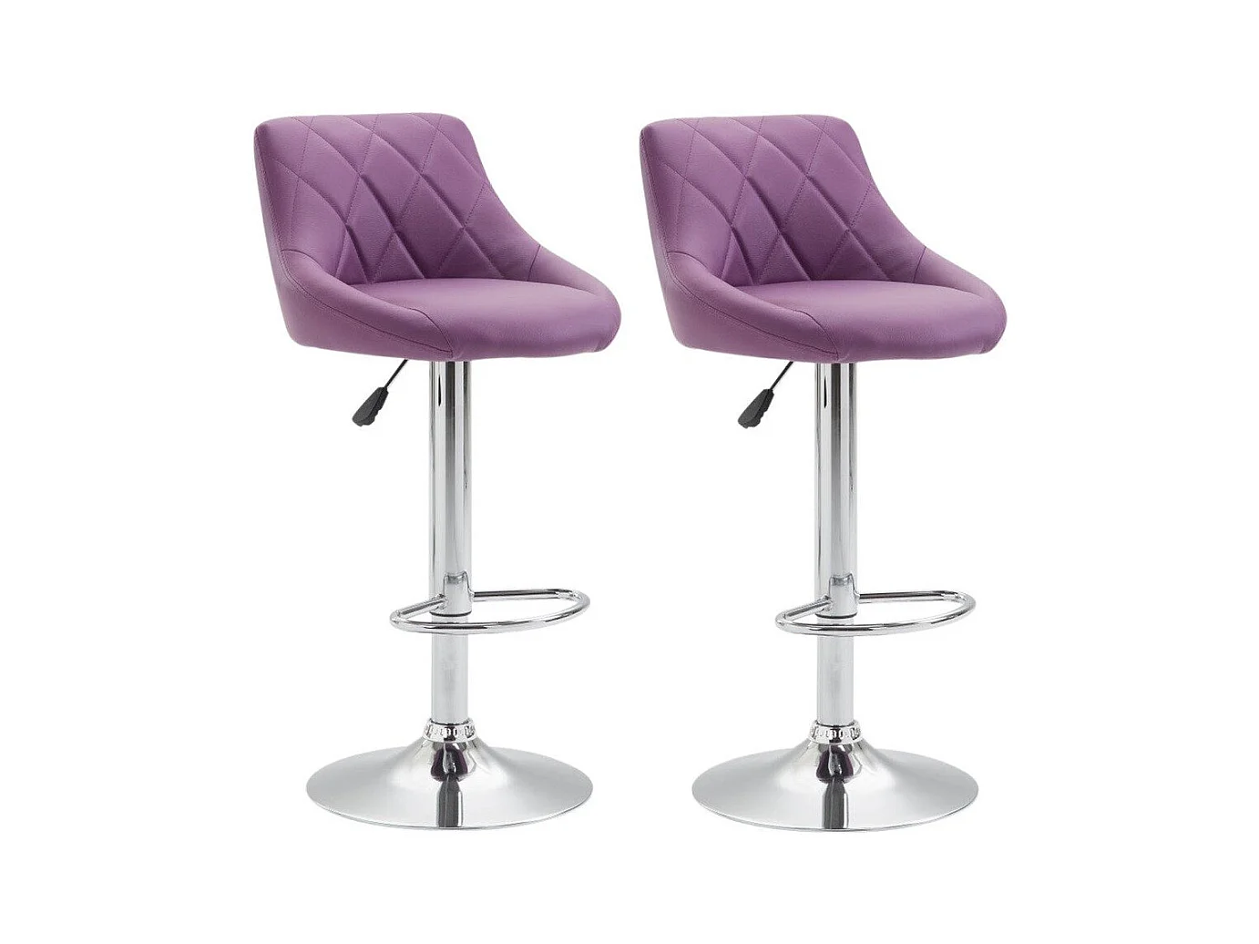2x Tabourets de bar 46 x 49 x 104 cm TDB10082