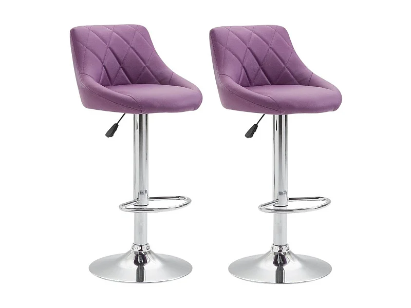 2x Tabourets de bar 46 x 49 x 104 cm TDB10082