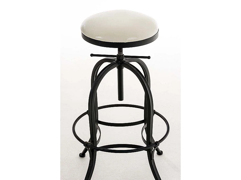 Tabouret de bar design métal blanche 45 x 45 x 73 cm 10_0005360