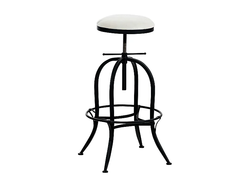 Tabouret de bar design métal blanche 45 x 45 x 73 cm 10_0005360
