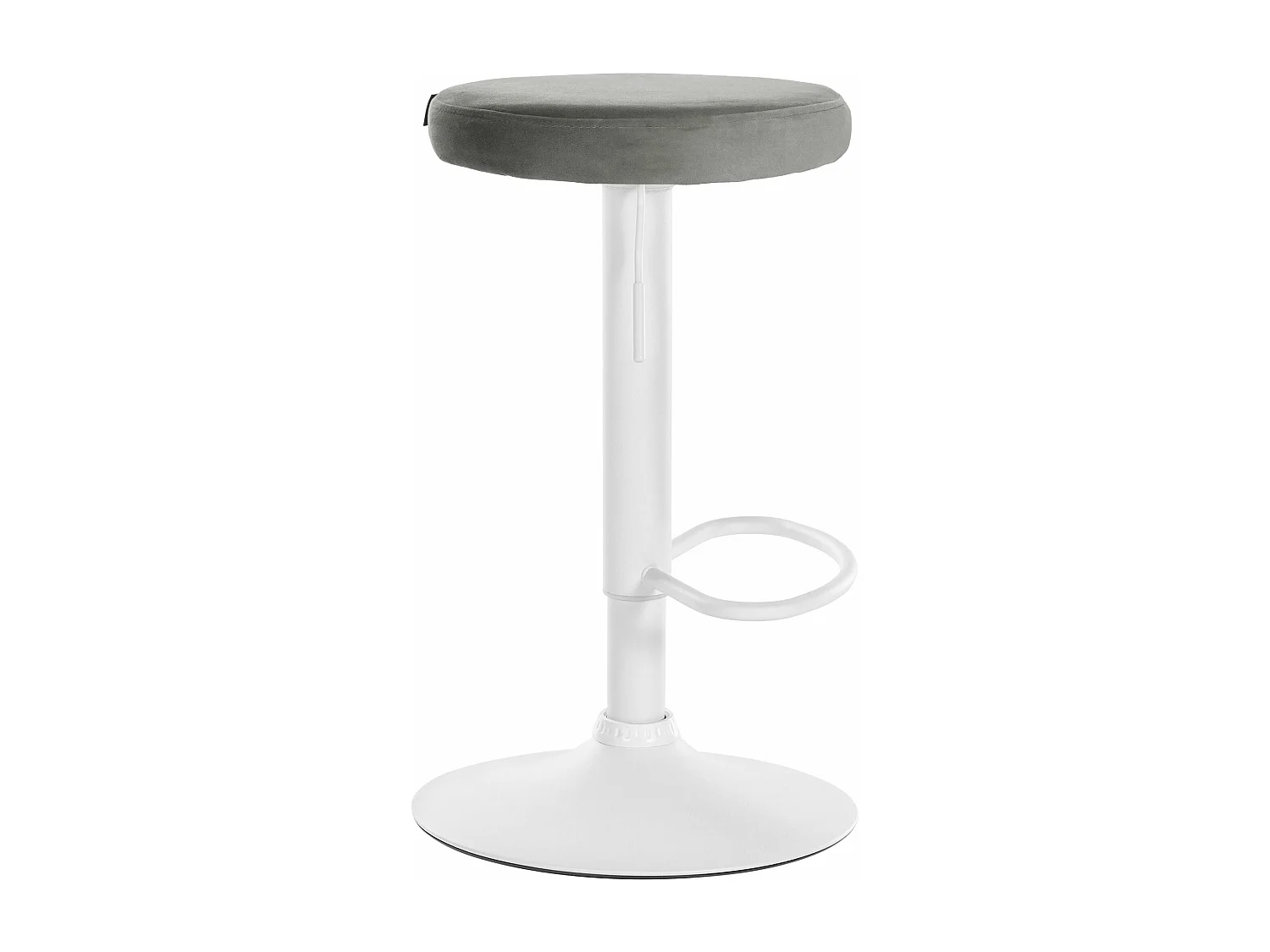 Tabouret de bar x1 métal blanche 38.5 x 38.5 x 60 cm 10_0005357